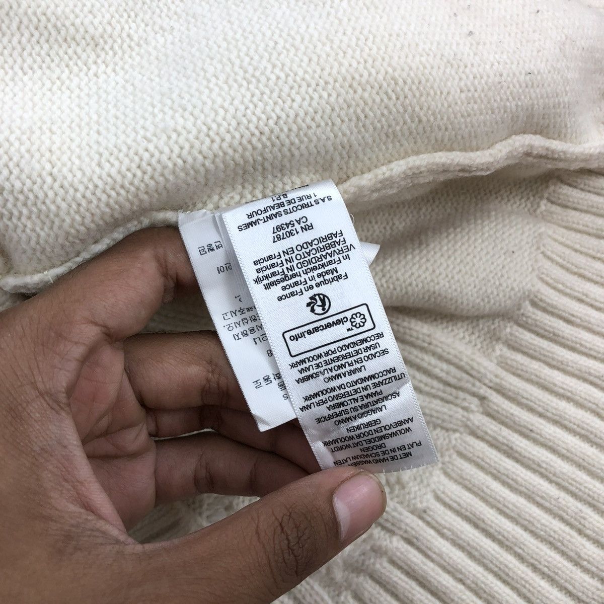 Designer × Saint James Vintage Saint James l"Atelier France Striped Wool Sweater Size US M / EU 48-50 / 2 - 14 Thumbnail