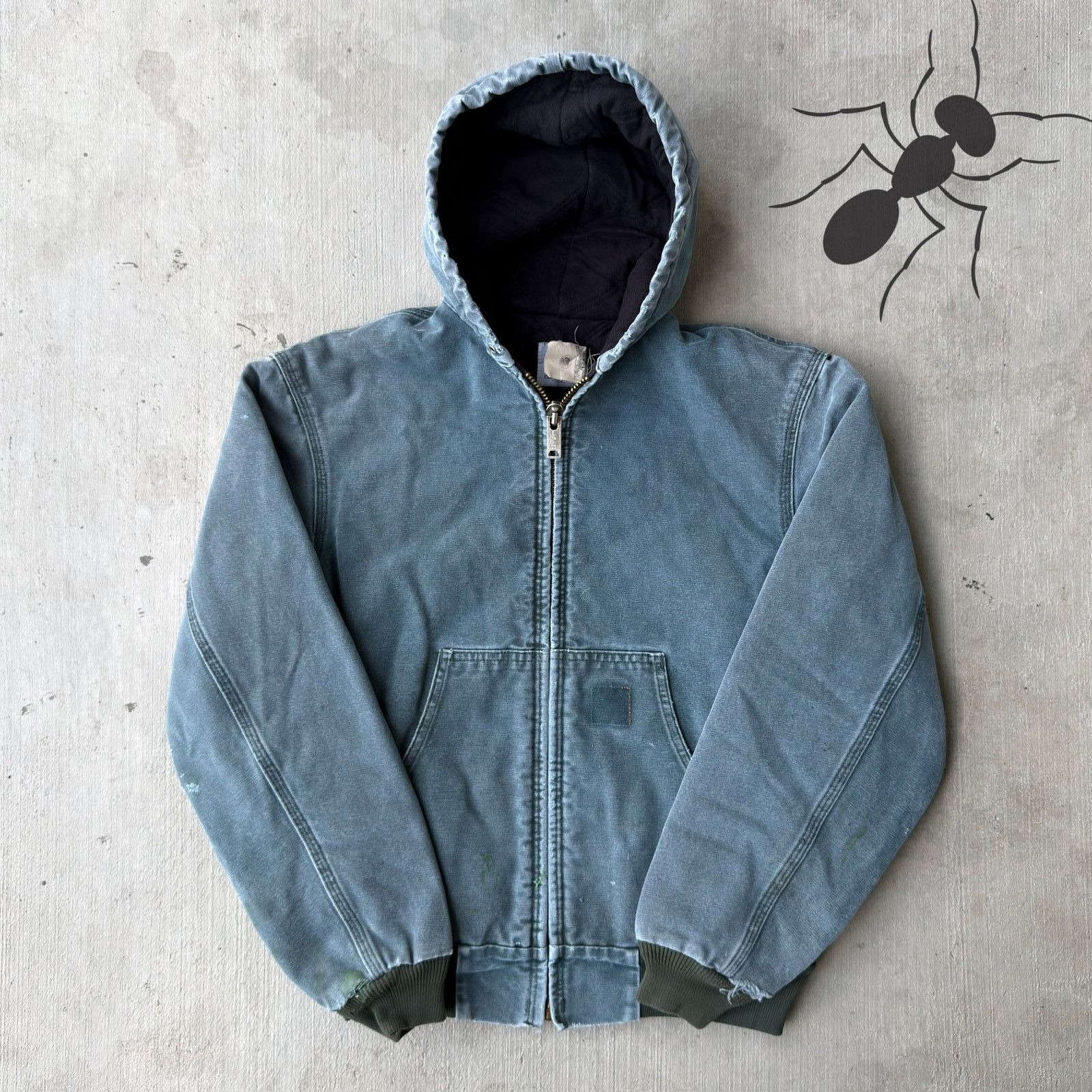 Carhartt × Vintage Vintage Carhartt J150 HTG green hooded work