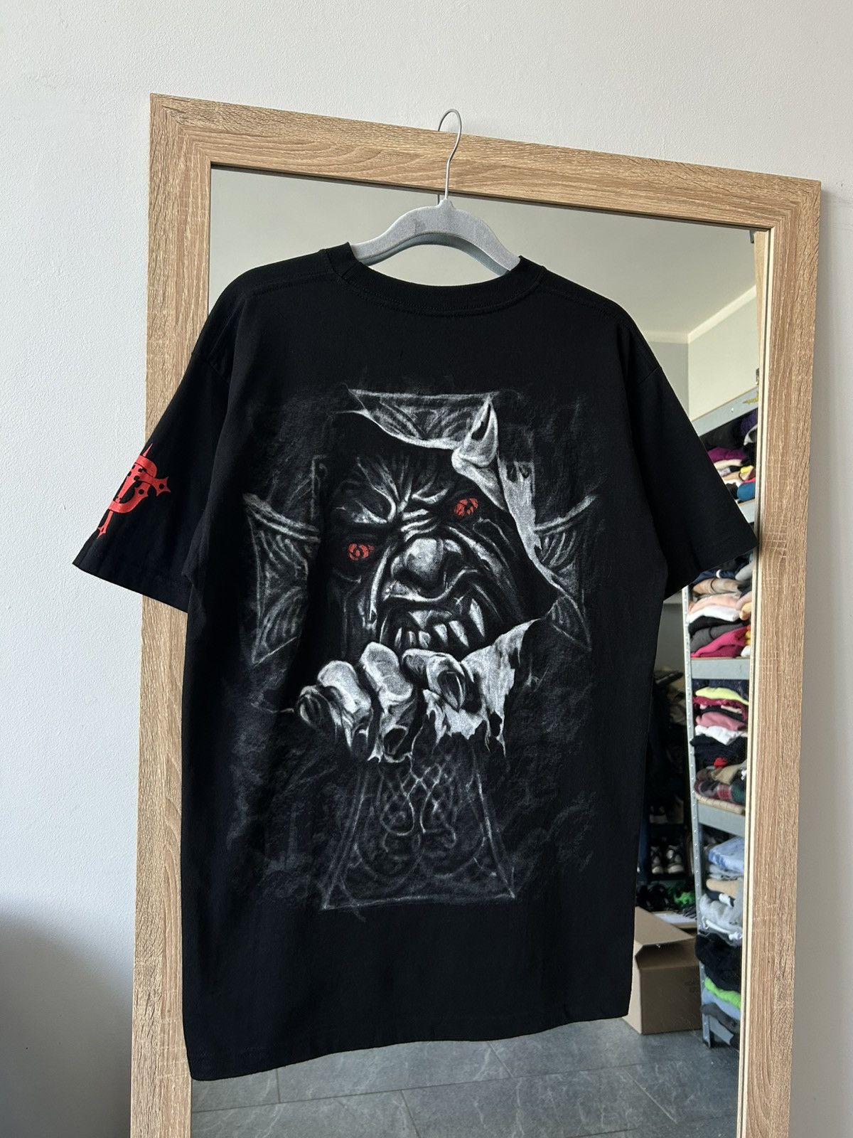 Vintage Skull tee shirt vintage spiral black Size US L / EU 52-54 / 3 - 1 Thumbnail