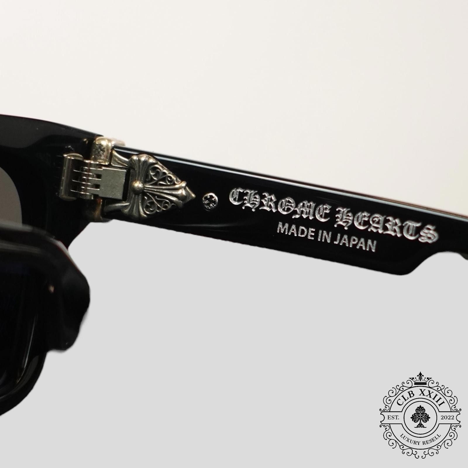 Chrome Hearts Chrome Hearts Box Officer Sunglasses in Black Size ONE SIZE - 4 Thumbnail