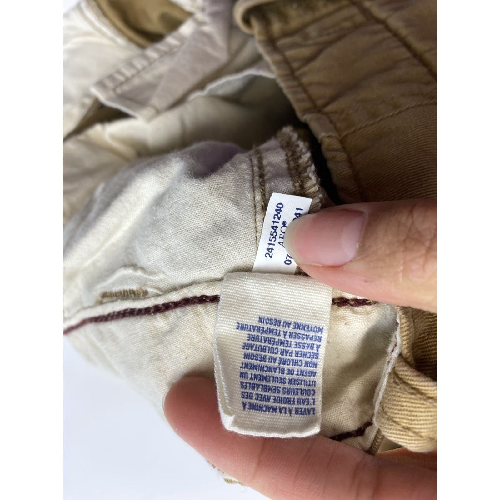 American Eagle Outfitters American Eagle Chino Pants Men Slim Straight 29 Inseam 27 Brown Khaki Q: 30x30 tag 27in inseam Size US 29 - 5 Thumbnail