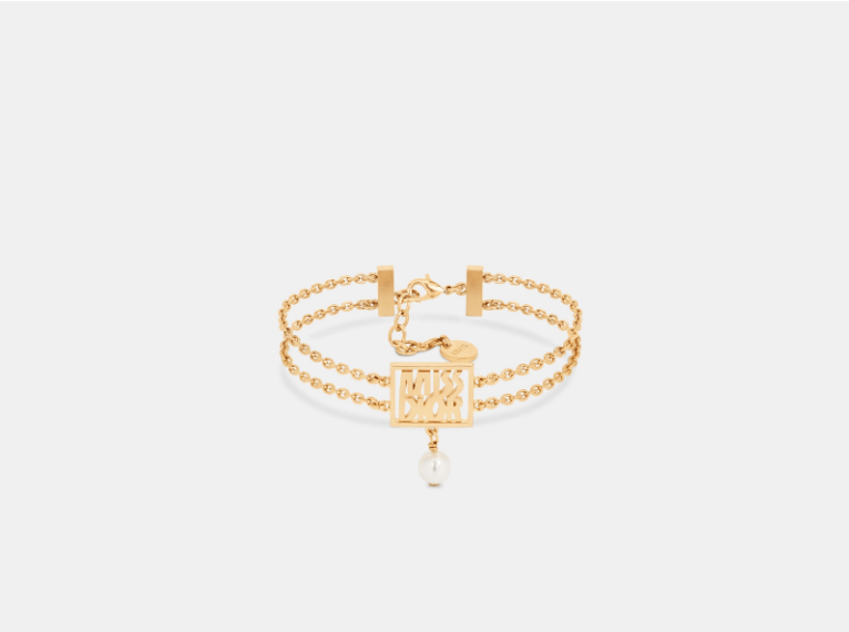 Dior o1w1db10126 B2620W Size : OS / Bracelet in Gold/White Size ONE SIZE - 1 Thumbnail