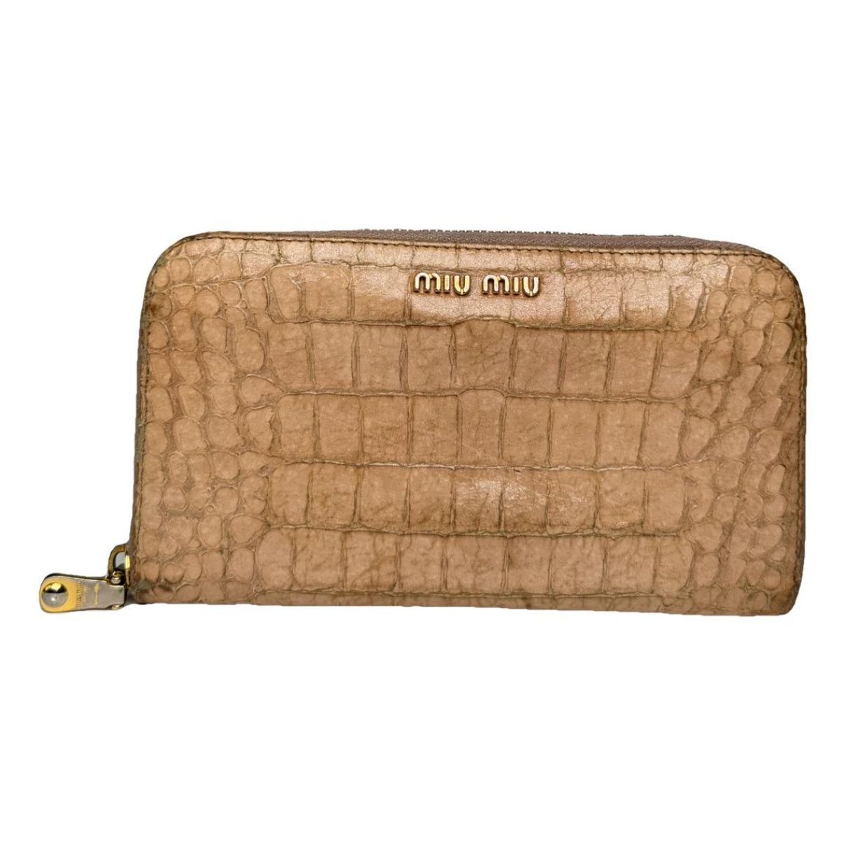 Miu Miu Brown Patent Leather Wallet Size ONE SIZE - 1 Thumbnail