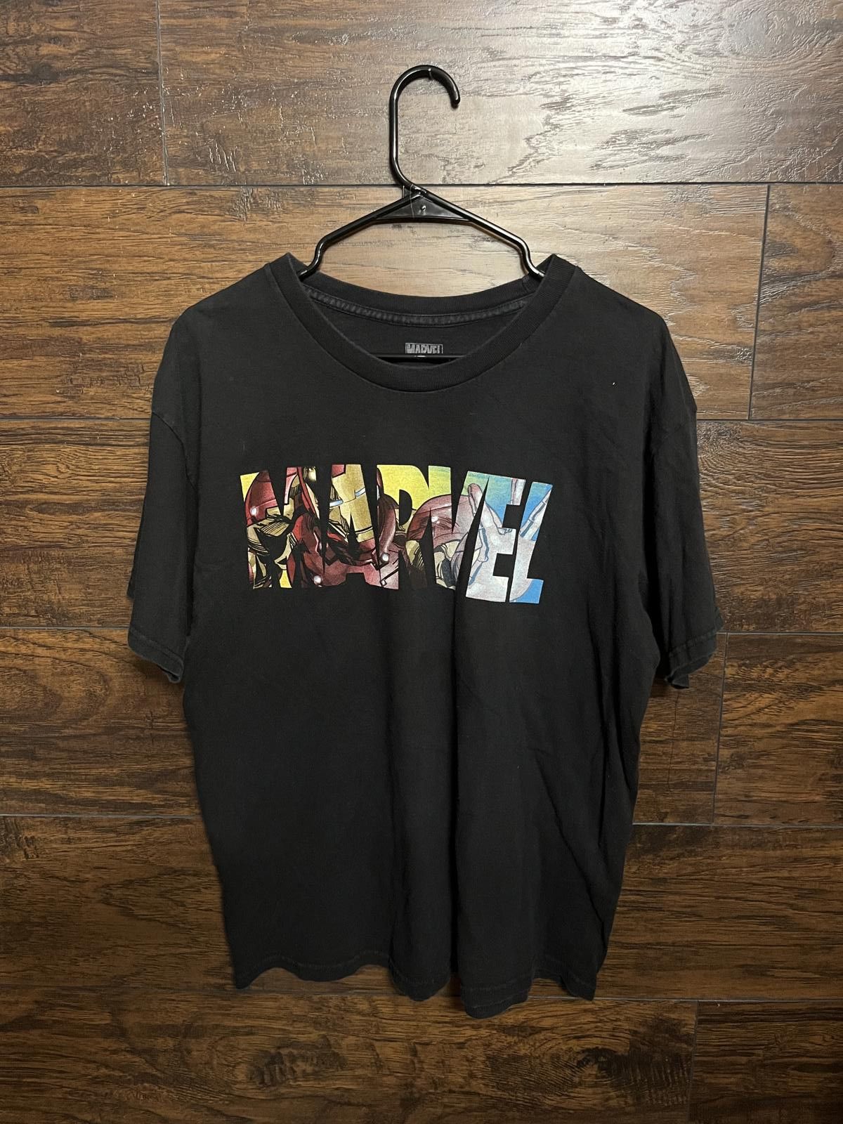Designer T-shirt Marvel Comics Logo x Iron Man Shirt -Large Size US L / EU 52-54 / 3 - 1 Thumbnail