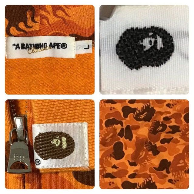Bape × Nigo BAPE Fire camo shark full zip hoodie a bathing ape NIGO Size US L / EU 52-54 / 3 - 7 Thumbnail