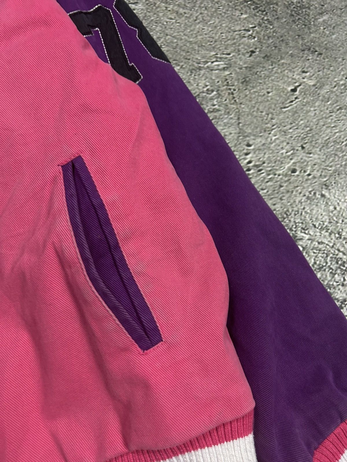 Marc Buchanan Pelle Pelle leather jacket black pink purple big logo Y2K Size US XL / EU 56 / 4 - 5 Thumbnail
