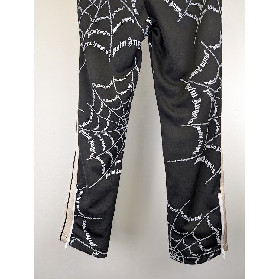 Palm Angels o1rshd1 Spider Web Classic Track Pant in Black Off White Size US 36 / EU 52 - 17 Thumbnail