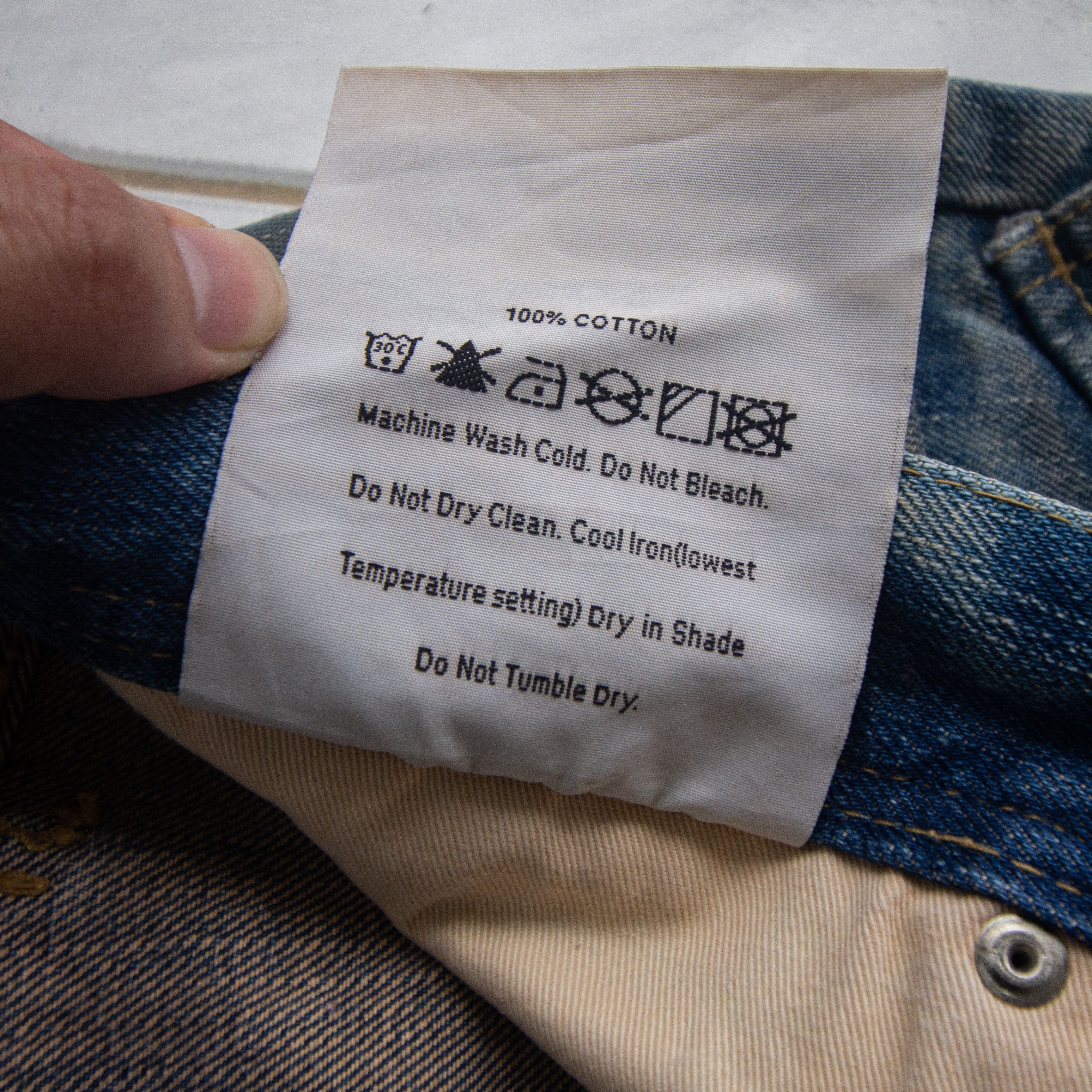 Japanese Brand SICK🔥Thrashed Cargo Denim Stone Wash LITTLE BROKLYN Size US 32 / EU 48 - 14 Thumbnail