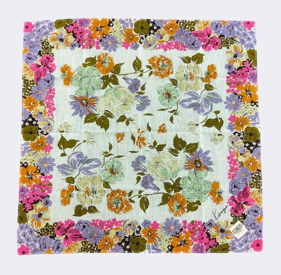 Kenzo Vintage Kenzo Handkerchief Neckerchief Bandana H071B Size ONE SIZE - 1 Thumbnail