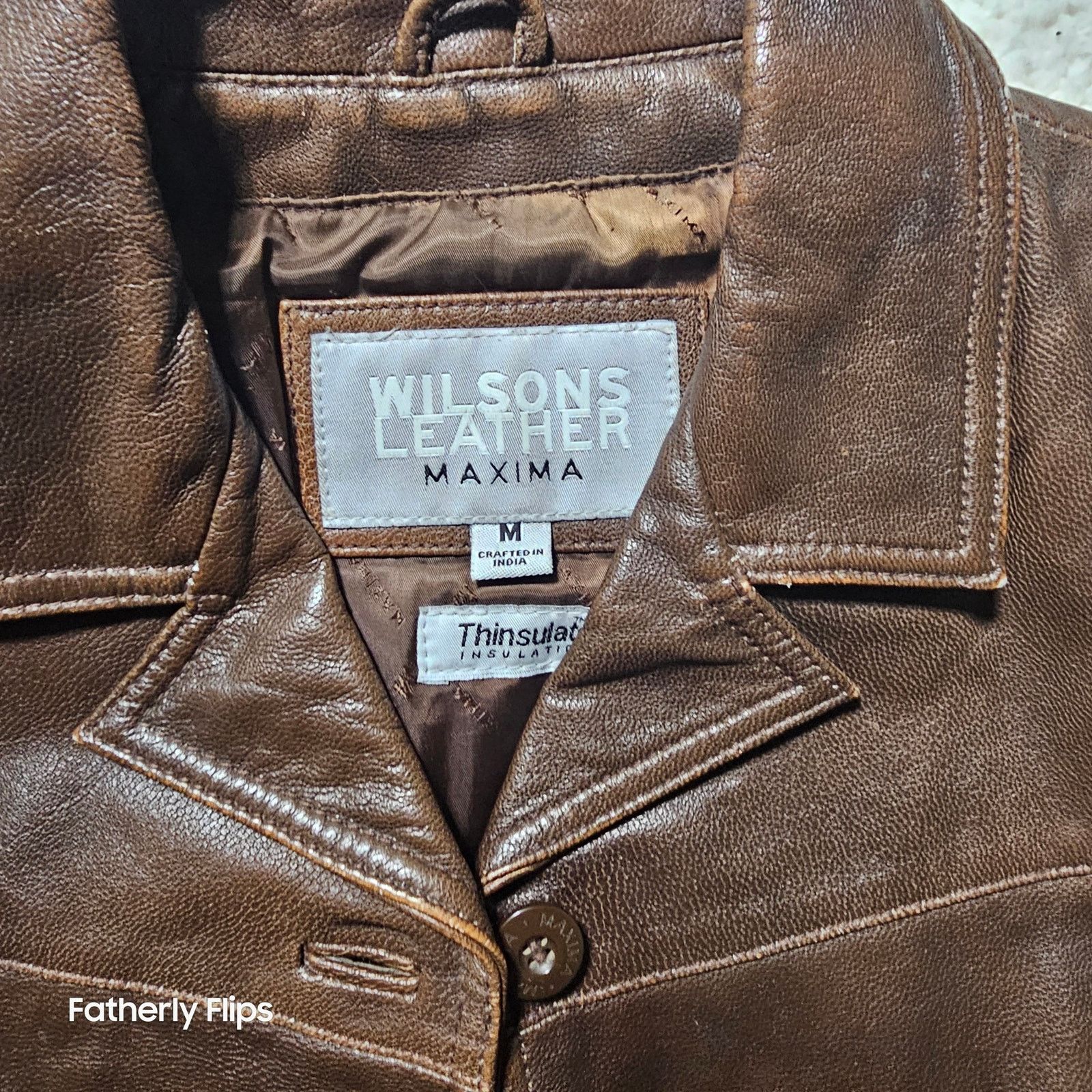 Wilsons Leather Wilsons Leather Maxima Brown Jacket Women Medium Thinsulate Size M / US 6-8 / IT 42-44 - 2 Thumbnail