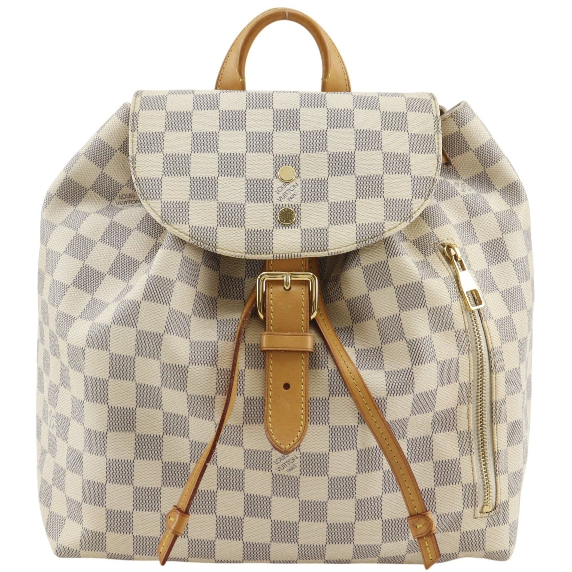 Louis Vuitton Louis Vuitton Speron Backpack/Daypack N41578 Damier Azur Canvas 2016 White SR2136 2-way Belt Buckle Women's Size ONE SIZE - 1 Thumbnail
