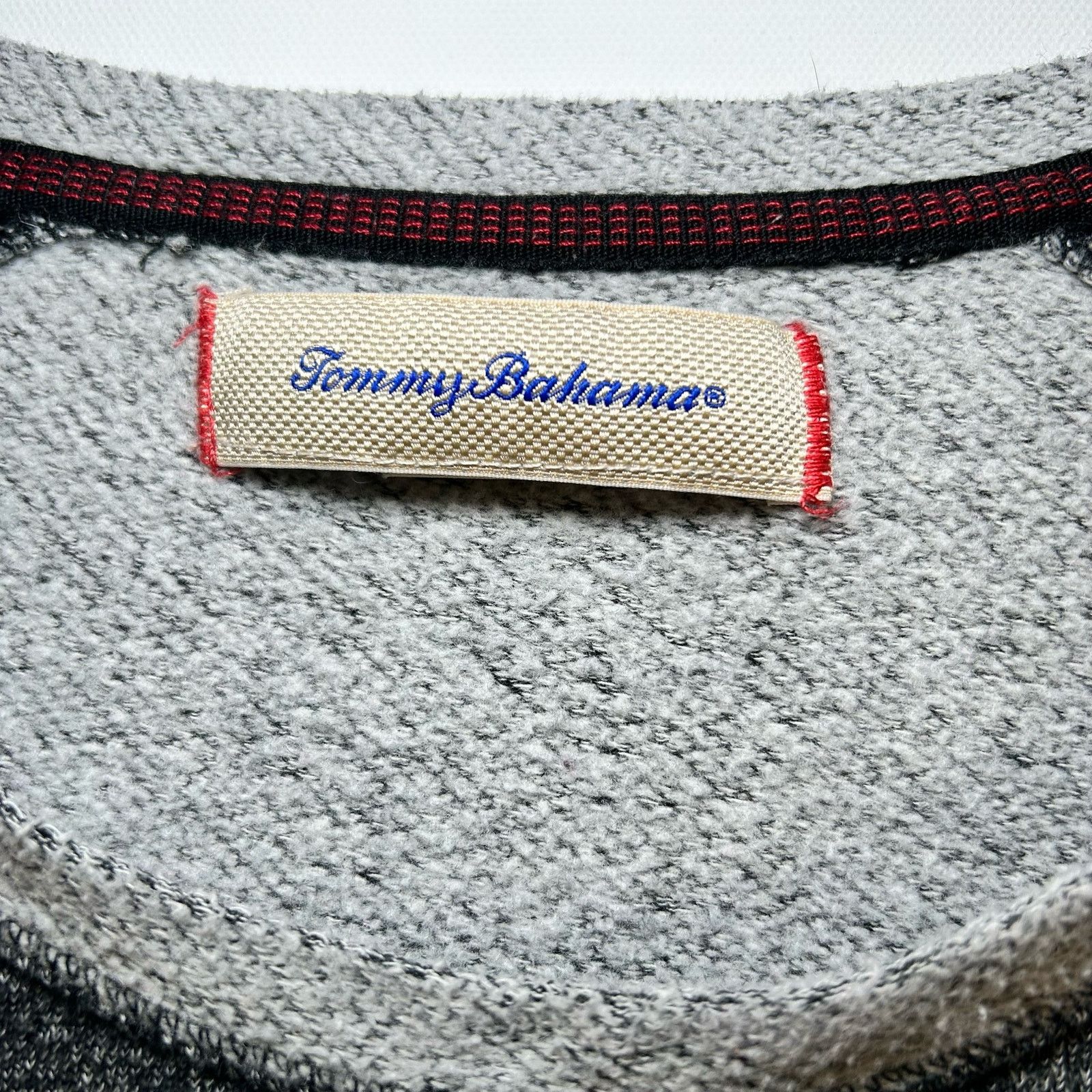 Tommy Bahama Tommy Bahama Sweater Pullover Men's Large Gray Terry Knit Size US L / EU 52-54 / 3 - 2 Thumbnail