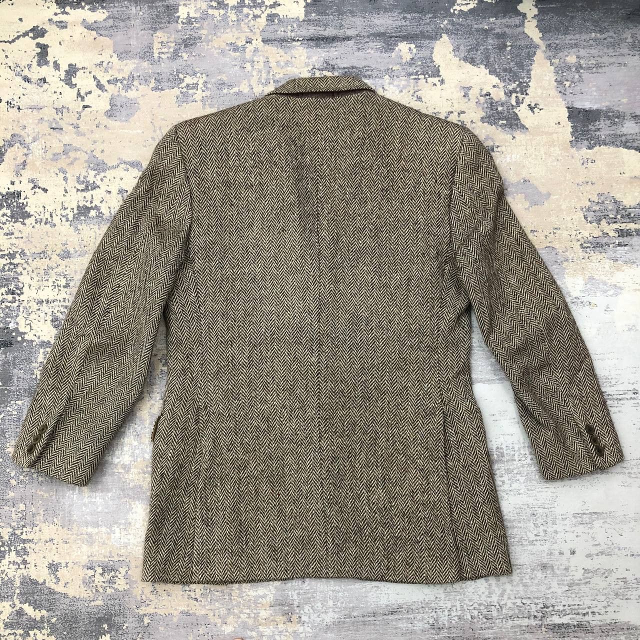 Aquascutum Y347 VTG AQUASCUTUM HERRINGBONE WOOL BLAZER Size US M / EU 48-50 / 2 - 2 Thumbnail