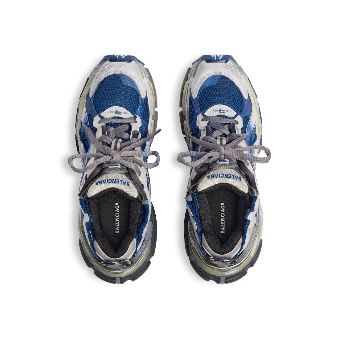Balenciaga o1srvl11e0326 Runner Gradient Sneakers in Multicolor Size US 9 / EU 42 - 3 Thumbnail