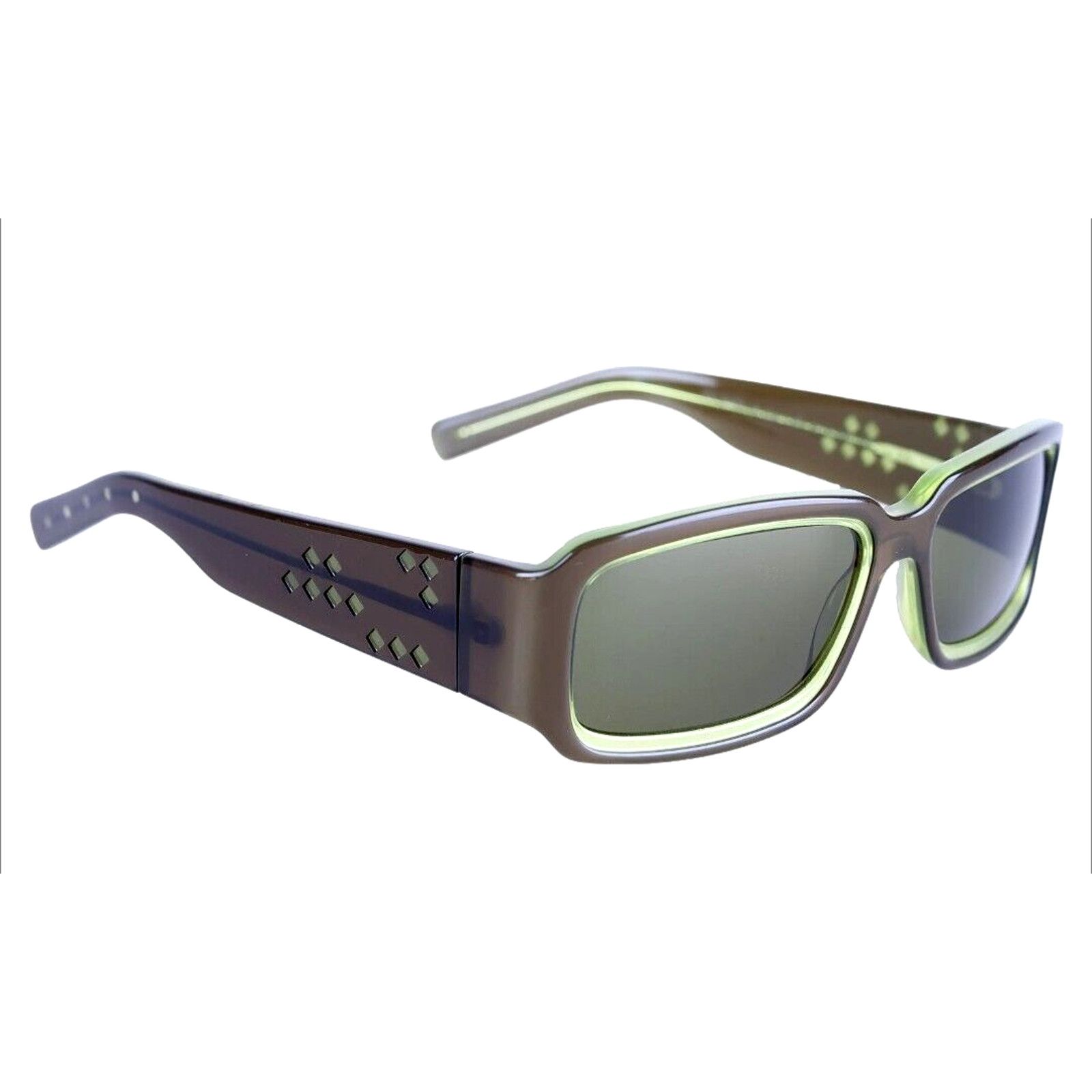 Bottega Veneta Bottega Veneta Rectangular Sunglasses Brown Moss Green $520 Size ONE SIZE - 2 Thumbnail