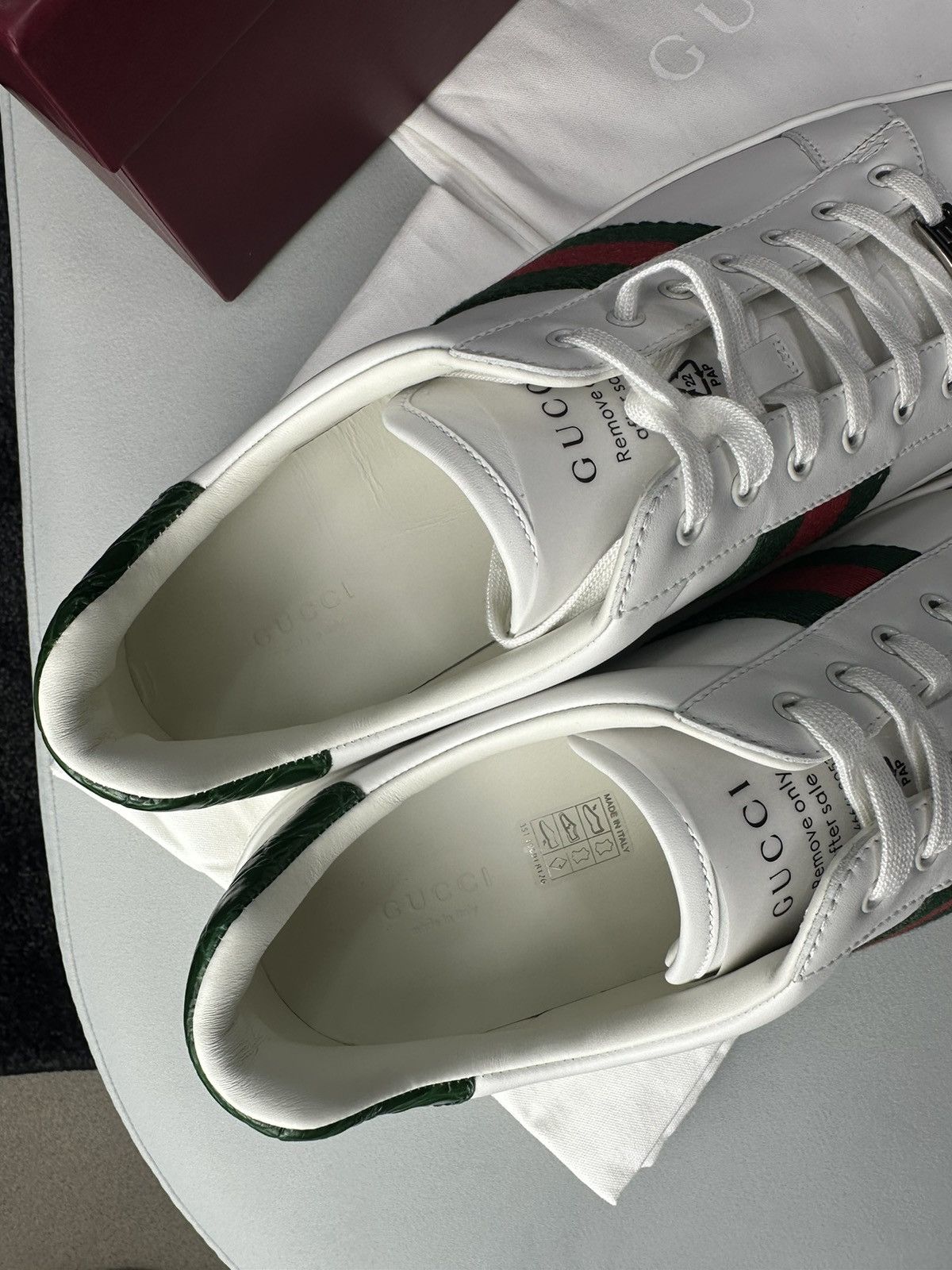 Gucci Gucci ACE Sneakers High Sole White Color Size 41 NEW Size US 8 / EU 41 - 4 Thumbnail