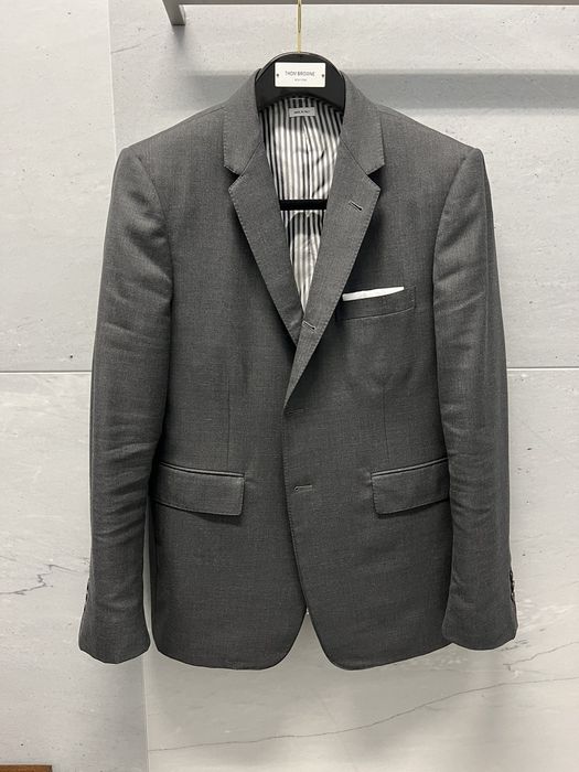 Thom Browne Thom Browne Classic Dark Grey Blazer | Grailed