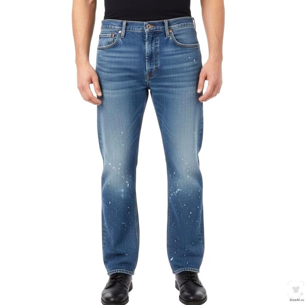 Levi's Levi's 511 Jeans Mens 38x30 Slim Tapered Light Blue Denim Zip Fly, 5-Pocket Logo Patch, Regular Fit, Cotton Elastodiene, Blue Light Wash, 511 Model Size US 38 / EU 54 - 4 Thumbnail