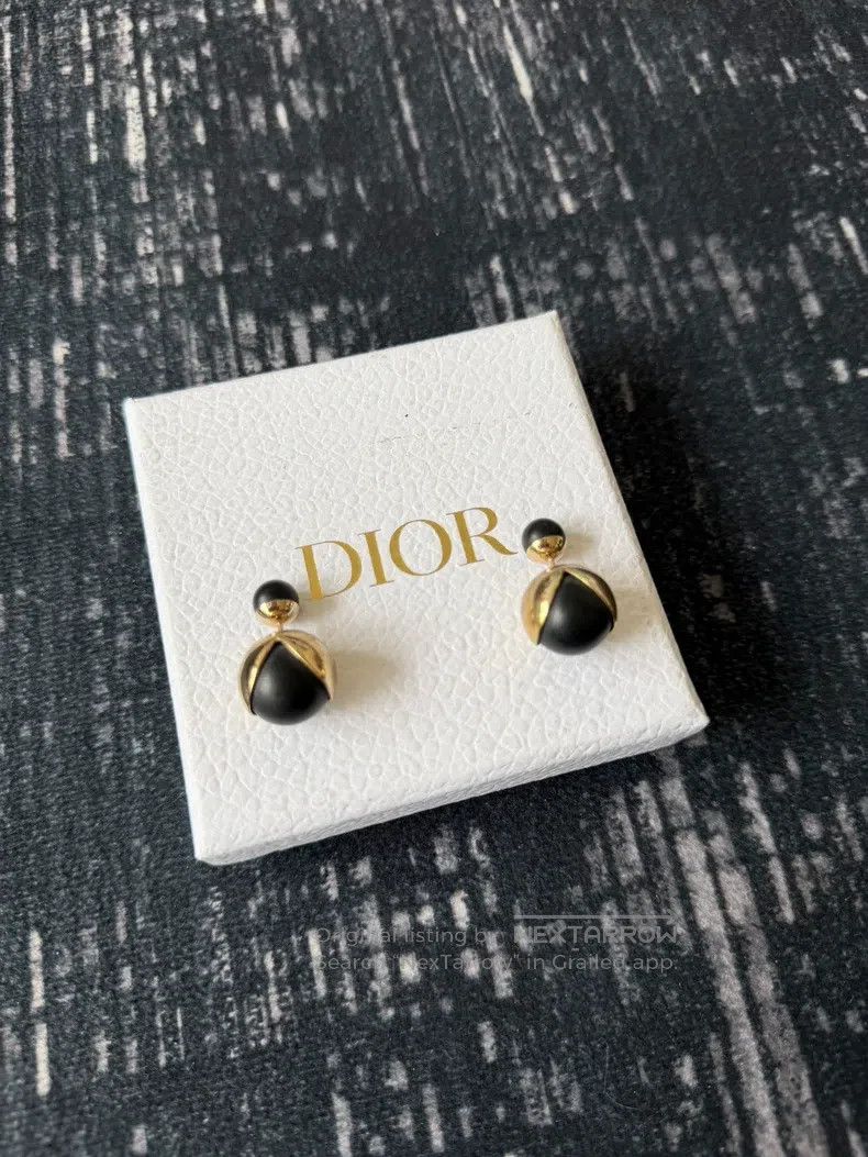 Dior Dior Black pearl stud earrings Size ONE SIZE - 1 Thumbnail