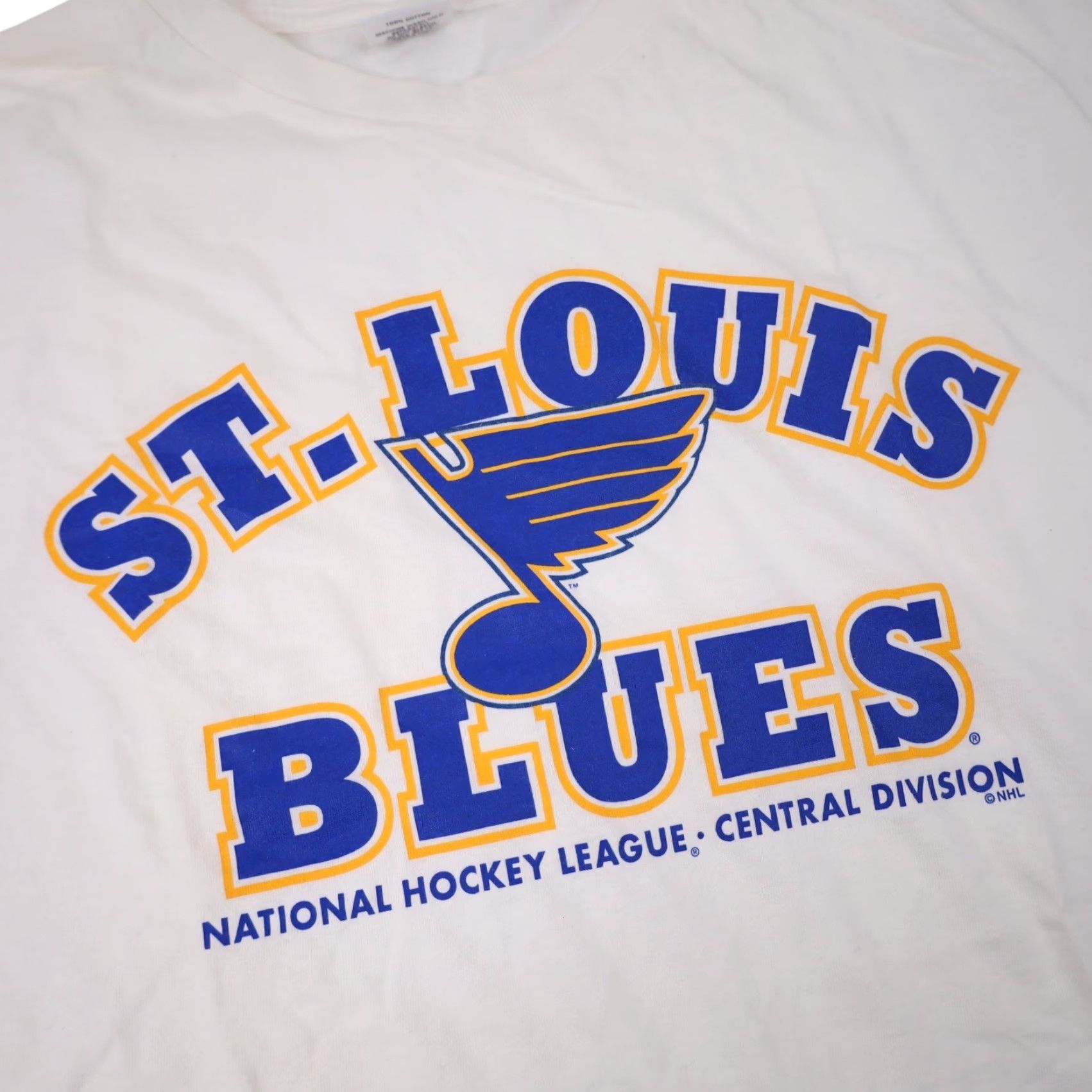 Starter VINTAGE Starter St. Louis Blues T-Shirt XL Mens White Graphic Shirt Size US XL / EU 56 / 4 - 4 Thumbnail