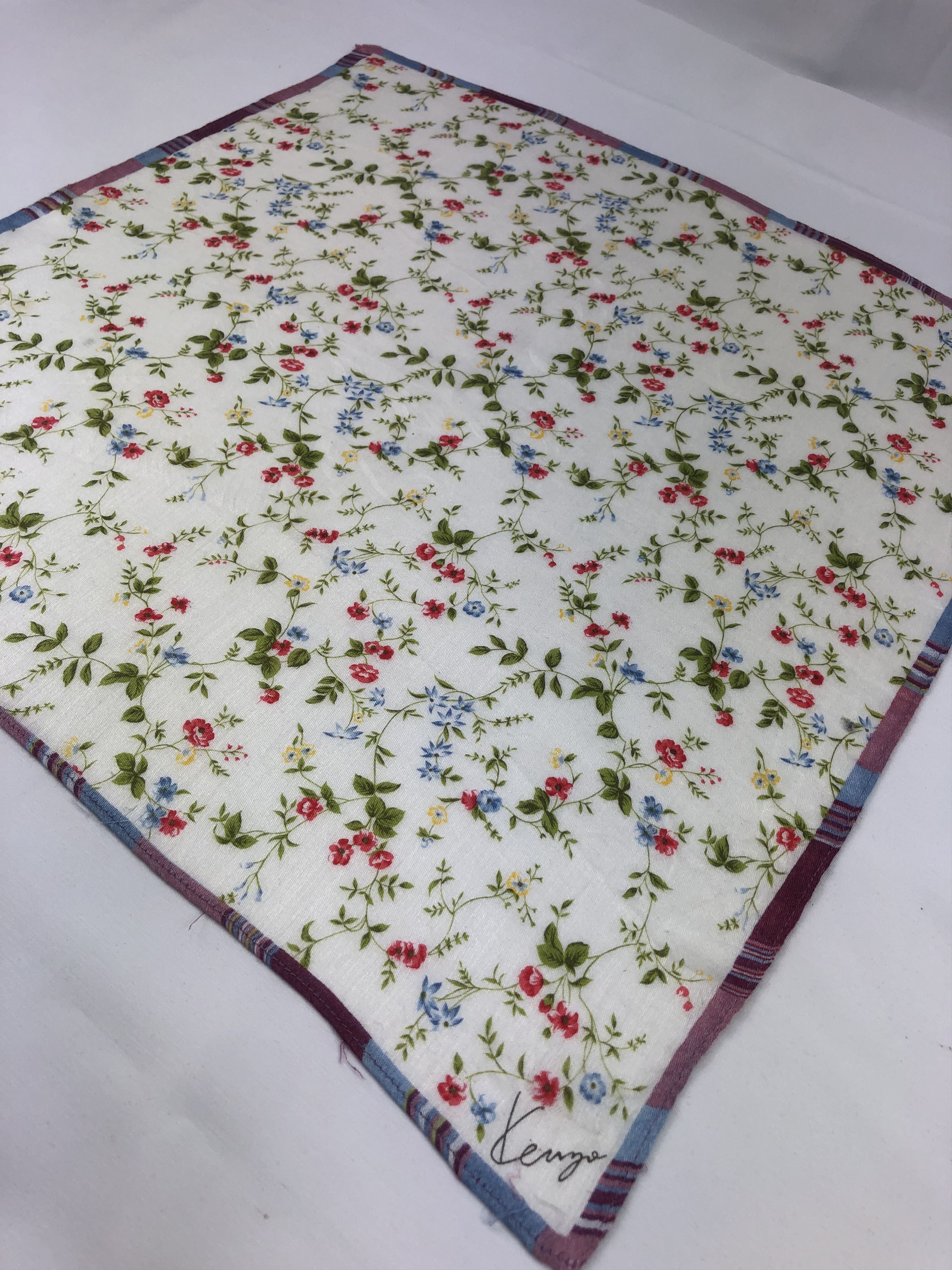 Kenzo × Vintage Kenzo Floral Handkerchief / Bandana / Neckerchief Size ONE SIZE - 4 Thumbnail