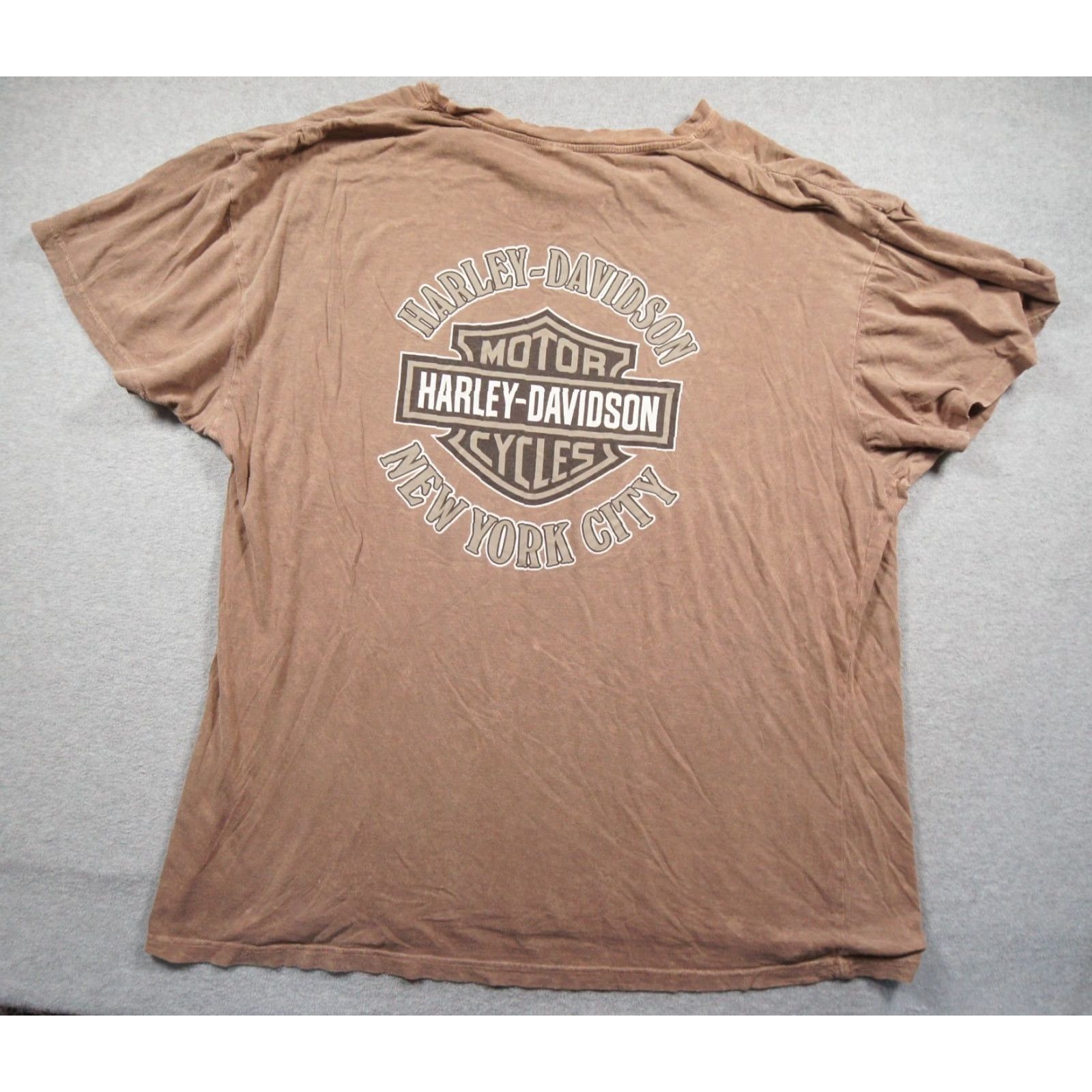 Harley Davidson Harley-Davidson Shirt Mens 2XL Beige Lightweight Tee Motorcycle Graphic Shirt T-Shirt Size US XXL / EU 58 / 5 - 5 Thumbnail