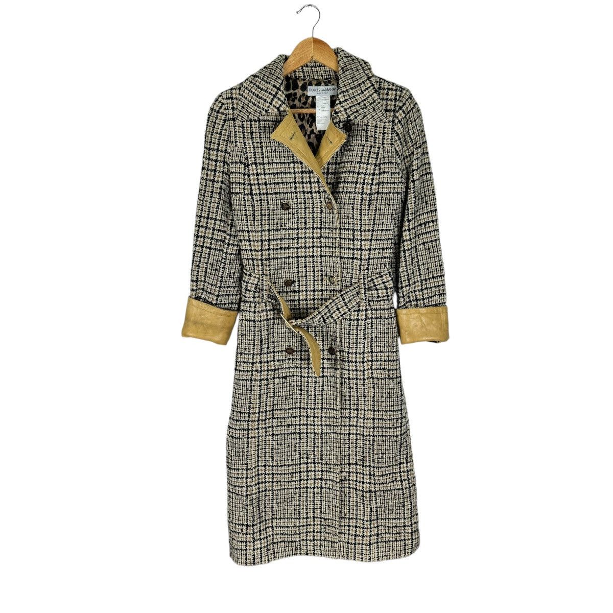 Dolce & Gabbana ☀️D&G SHEEP LEATHER PARTS TRENCH COAT JACKET Size S / US 4 / IT 40 - 2 Thumbnail