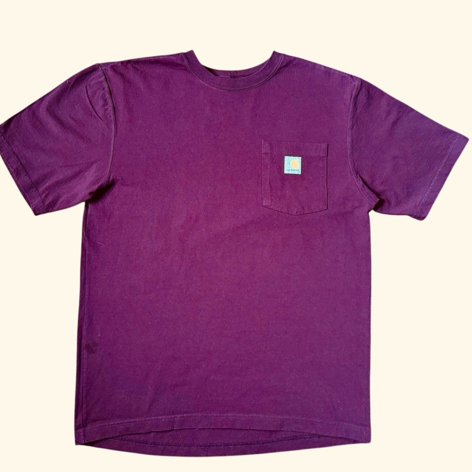 Carhartt Men's Carhartt Loose Fit Maroon T-Shirt Size US M / EU 48-50 / 2 - 1 Thumbnail