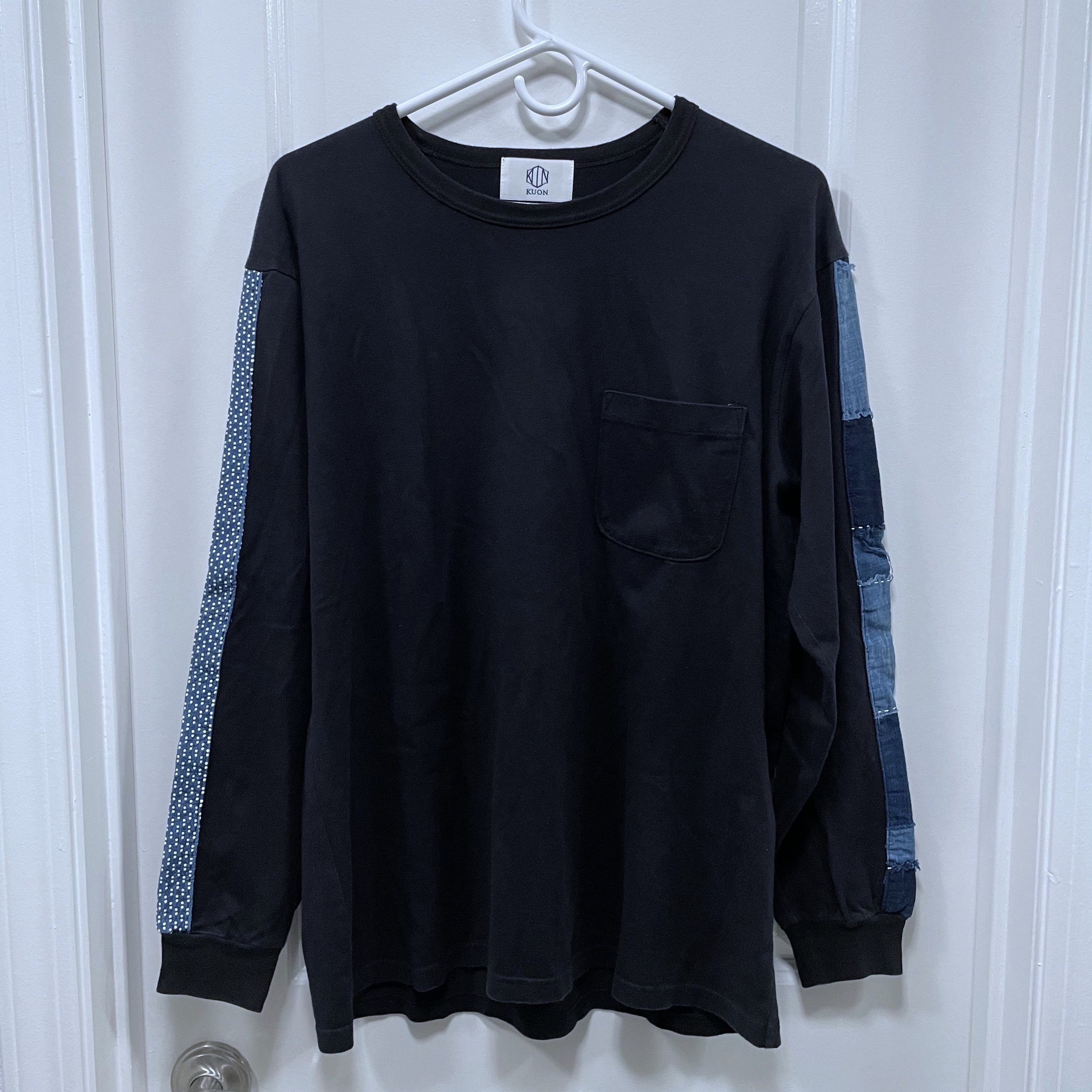 KUON Boro Trimmed Long Sleeve/長袖Tシャツ Boro Trimmed L/S T-shirt – KUON Tokyo