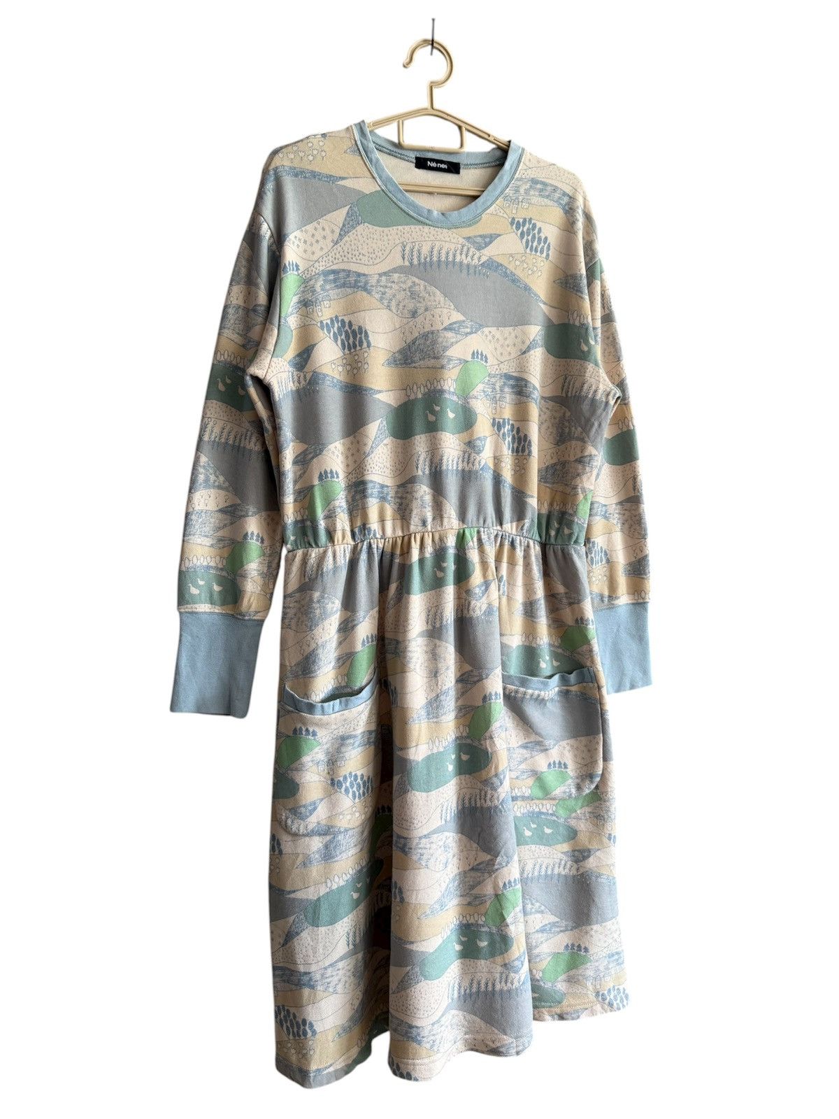 Issey Miyake Ne.net Long-sleeved Drees Pattern And Pockets Size M / US 6-8 / IT 42-44 - 2 Thumbnail