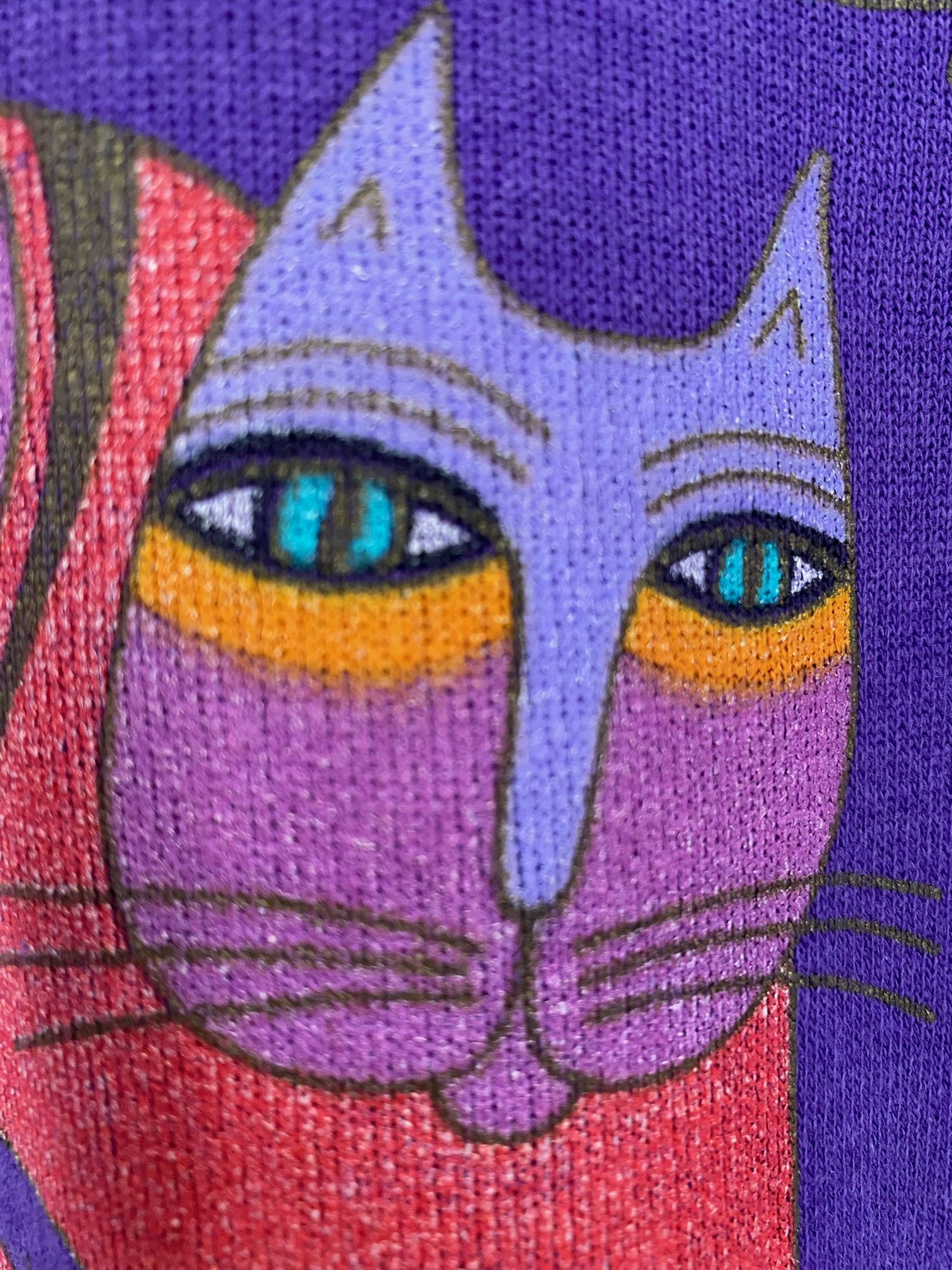 Vintage 80’s Susan Burch Fantastic Cat Artwork Sweatshirt Medium Size M / US 6-8 / IT 42-44 - 5 Thumbnail
