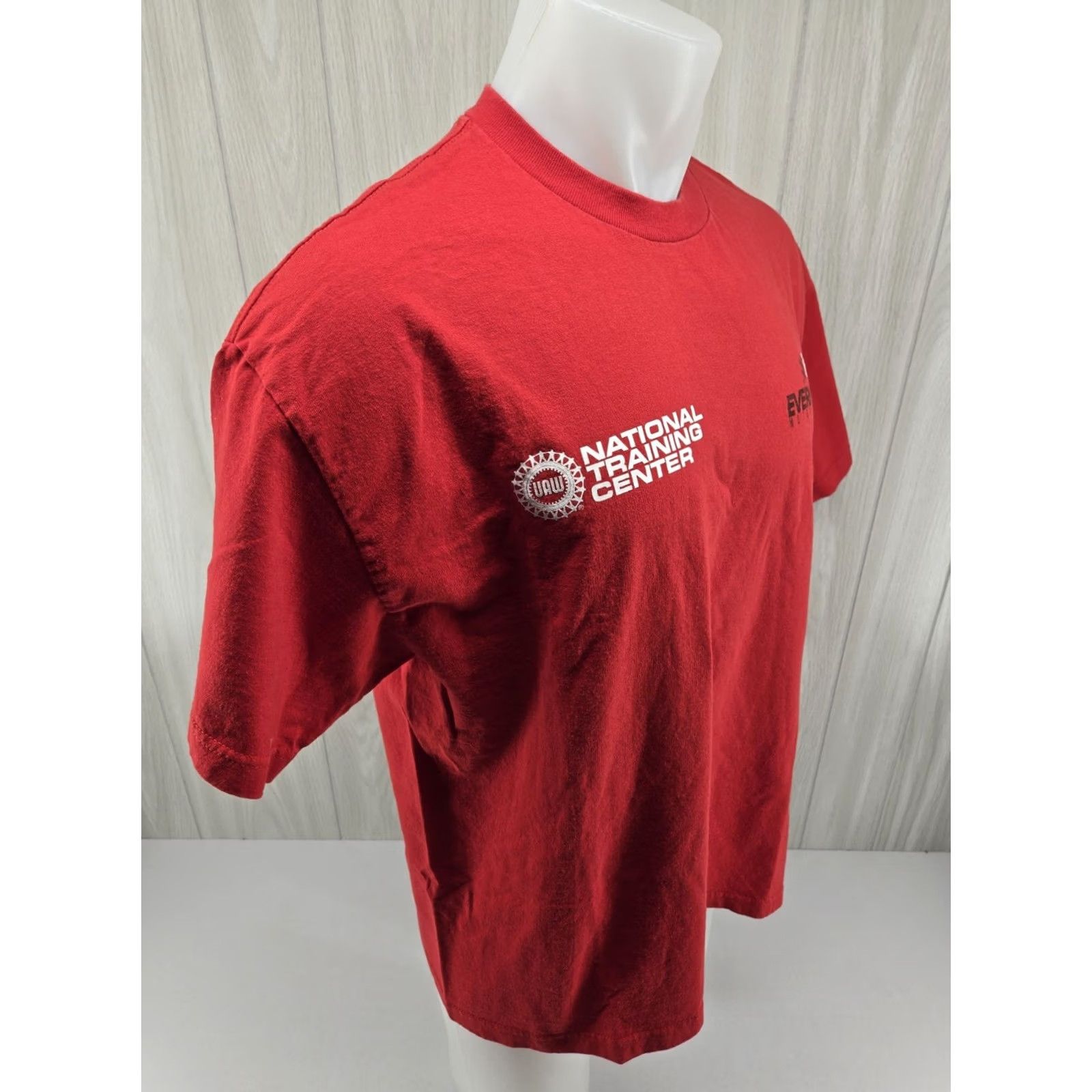 Vintage VINTAGE UAW Shirt Men's Red XL National Training Center Evernham Motorsports T-Shirt Size US XL / EU 56 / 4 - 6 Thumbnail
