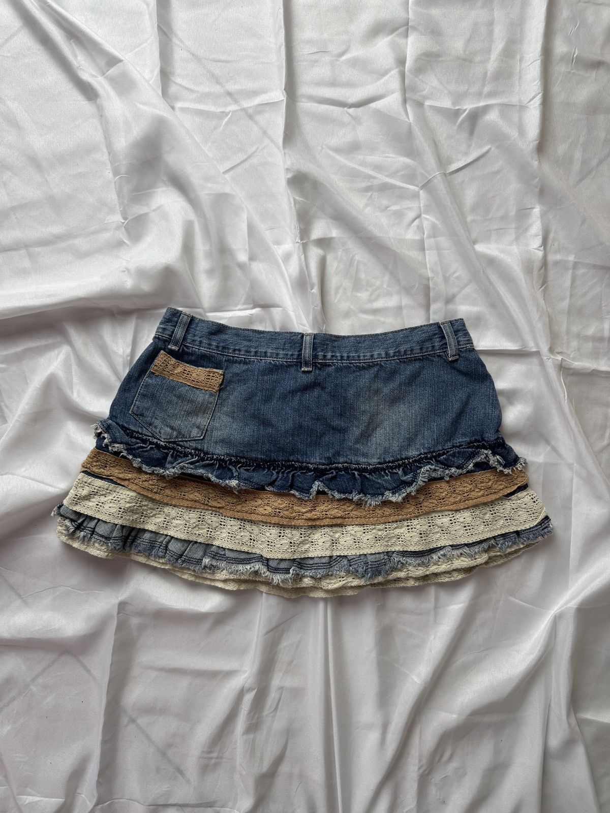 Hysteric Glamour Amazing Y2K Super Sexy 2000’s Vintage Boho Mini Skirt Size 27" / US 4 / IT 40 - 5 Thumbnail