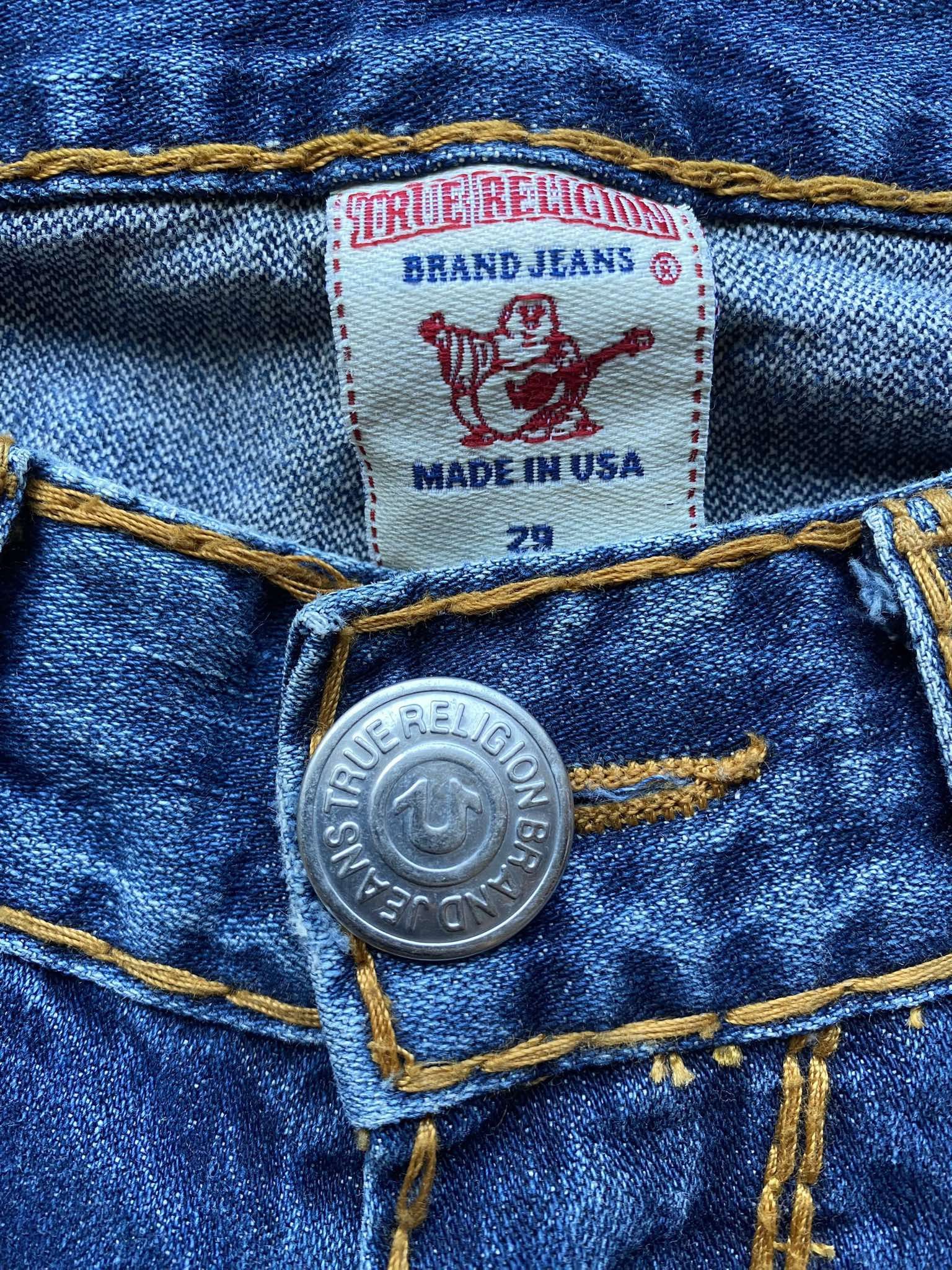 True Religion True Religion Denim Bobby Super T Orange Stitch Size US 29 - 9 Thumbnail