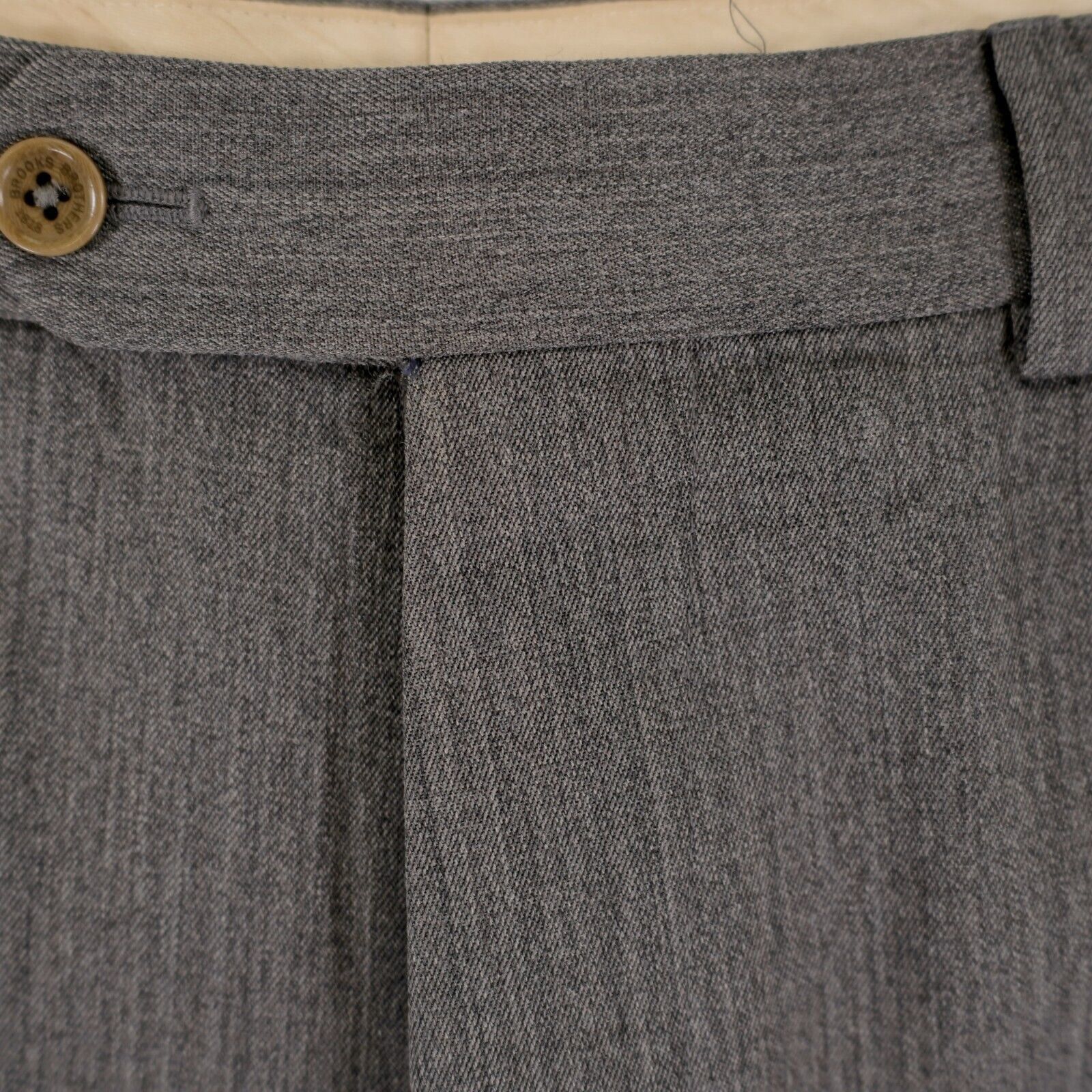Brooks Brothers Brooks Brothers Madison Gray Wool Flat Front Mid Rise Dress Size 36R - 3 Thumbnail