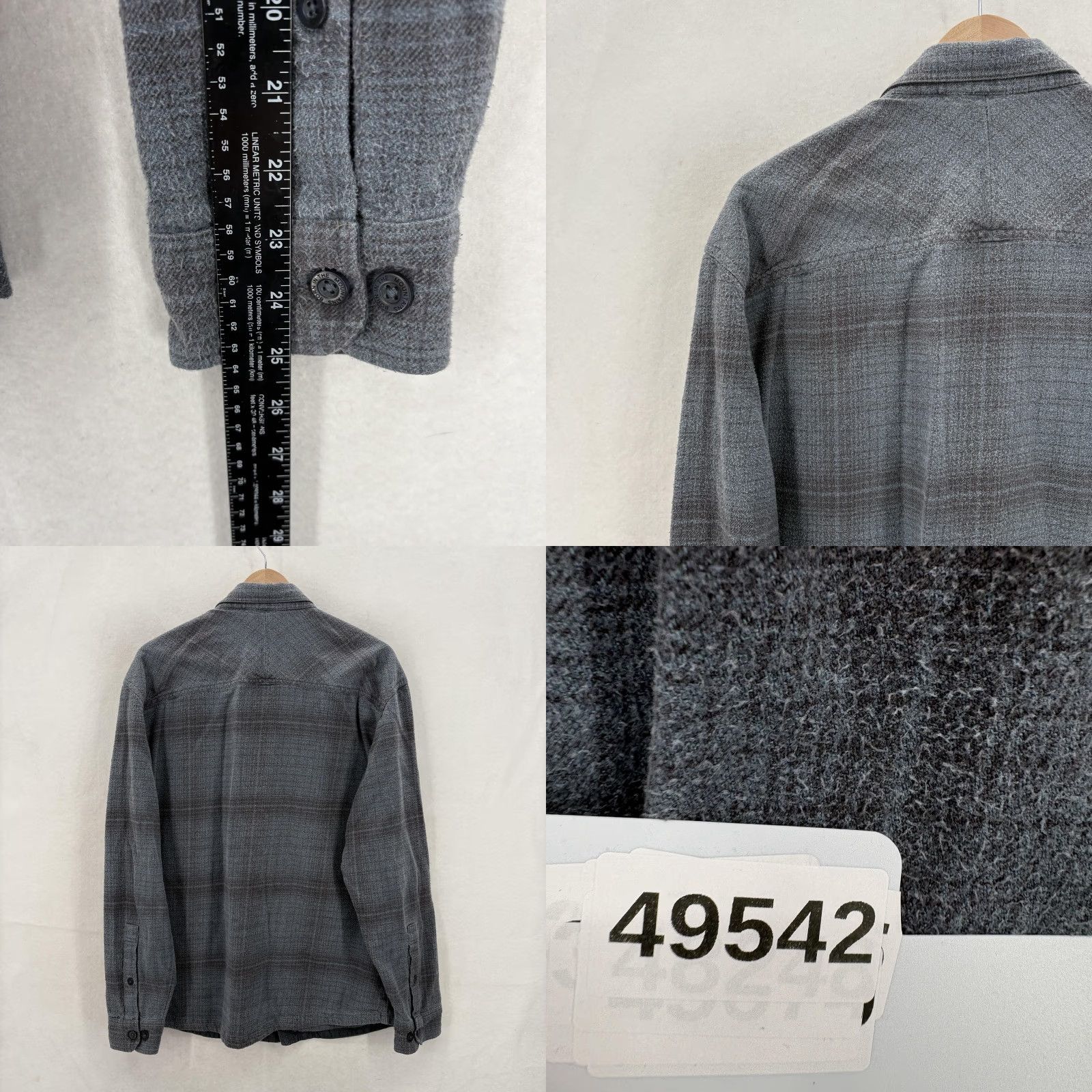 Vintage Kuhl Deviatr Shirt Jacket Mens XL Gray Plaid Flannel Shacket Button Up Outdoor Size US XL / EU 56 / 4 - 9 Thumbnail