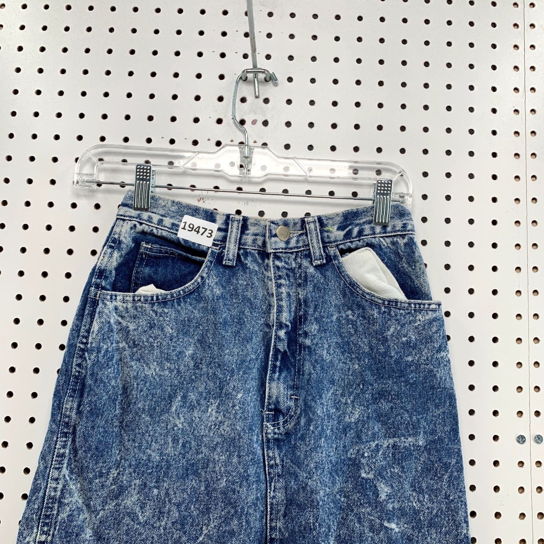 Vintage VINTAGE Bonjour Denim Skirt Acid Wash Women's Size 6 Knee-Length A-Line 80s 90s Made USA Size 28" / US 6 / IT 42 - 5 Thumbnail