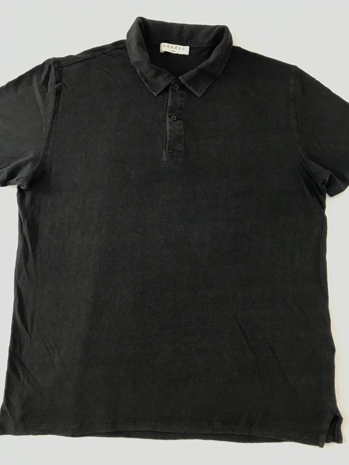 Sandro 90s Sandro Paris Polo Tee T-Shirt Plain Design Size US L / EU 52-54 / 3 - 3 Thumbnail