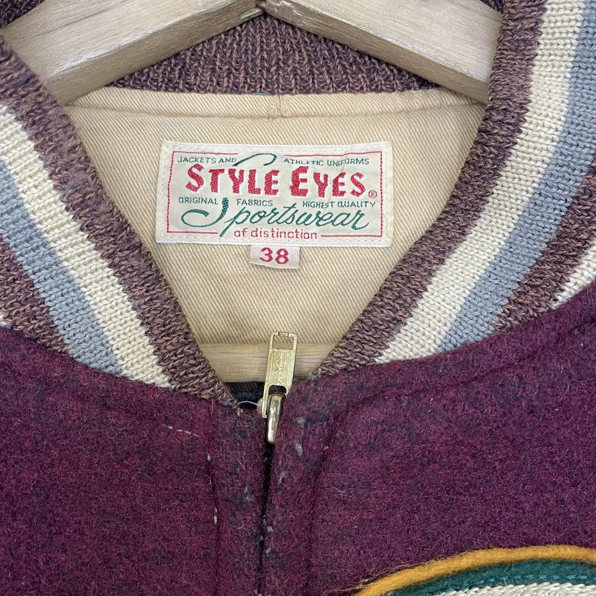 Toyo Enterprises 🔥Vintage Varsity Toyo Enterprise Style Eyes Jacket Size US M / EU 48-50 / 2 - 8 Thumbnail