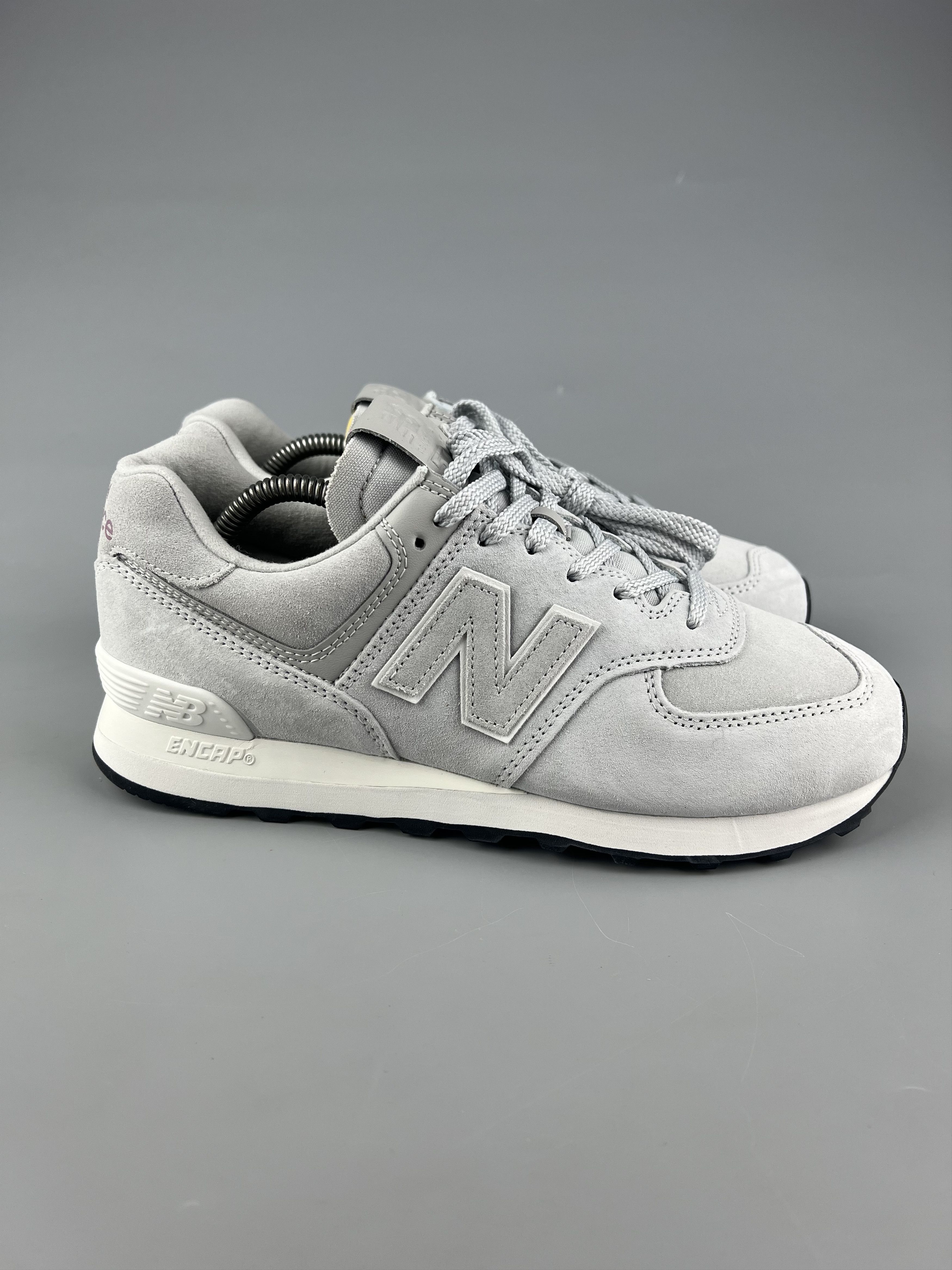 New Balance New Balance 574 Gray Suede Sneakers Size US8 UK7.5 EU41.5 Size US 8 / EU 41 - 1 Thumbnail