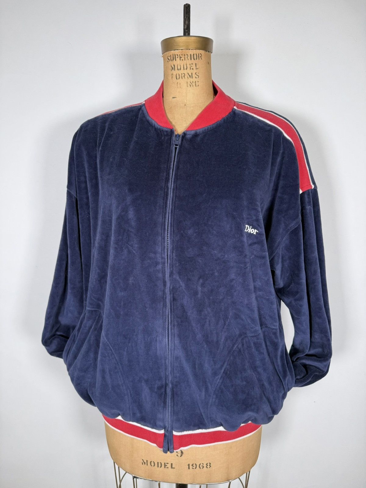 Christian Dior Monsieur Vintage 90s Christian Dior Monsieur Velvet Zip Up Vest Size US L / EU 52-54 / 3 - 1 Thumbnail