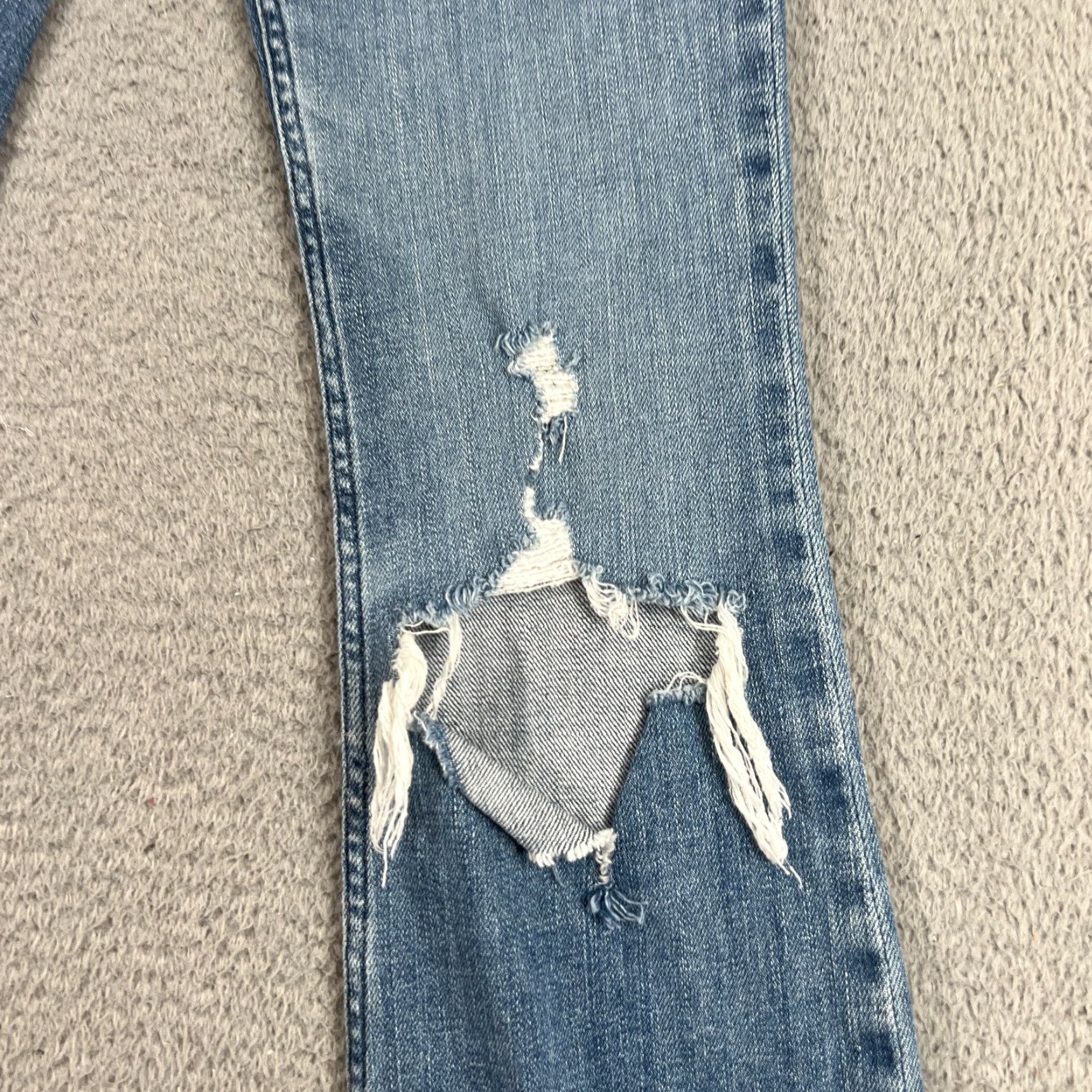 Free People Free People Jeans Womens 26 Blue Flare Mid Rise Denim Boho Stretch Regular Inseam 31 Modern Vintage: No Womens Size 26" / US 2 / IT 38 - 2 Thumbnail