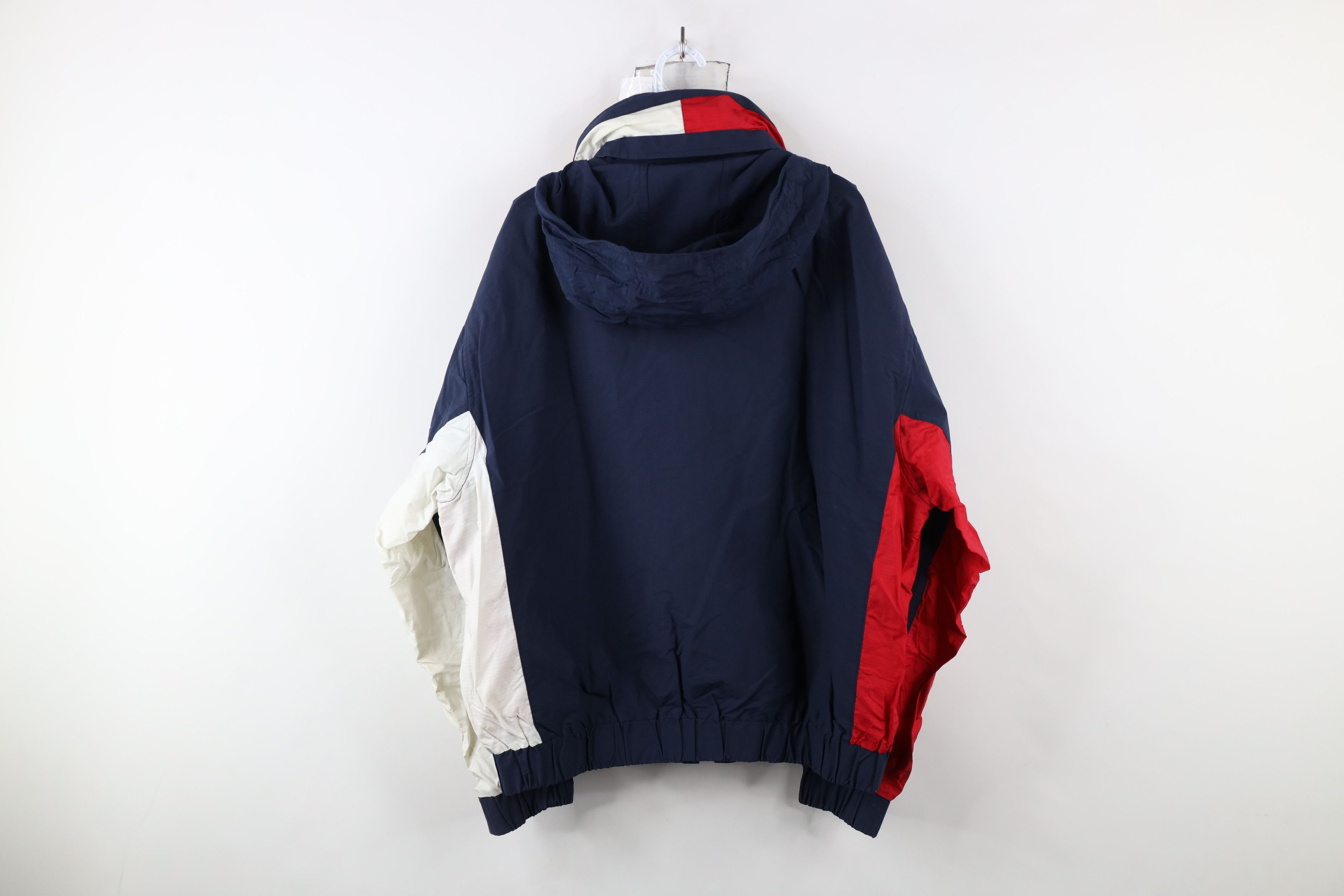 Tommy Hilfiger × Vintage Vintage 90s Tommy Hilfiger Ripstop Hooded Windbreaker Jacket Size US L / EU 52-54 / 3 - 13 Thumbnail