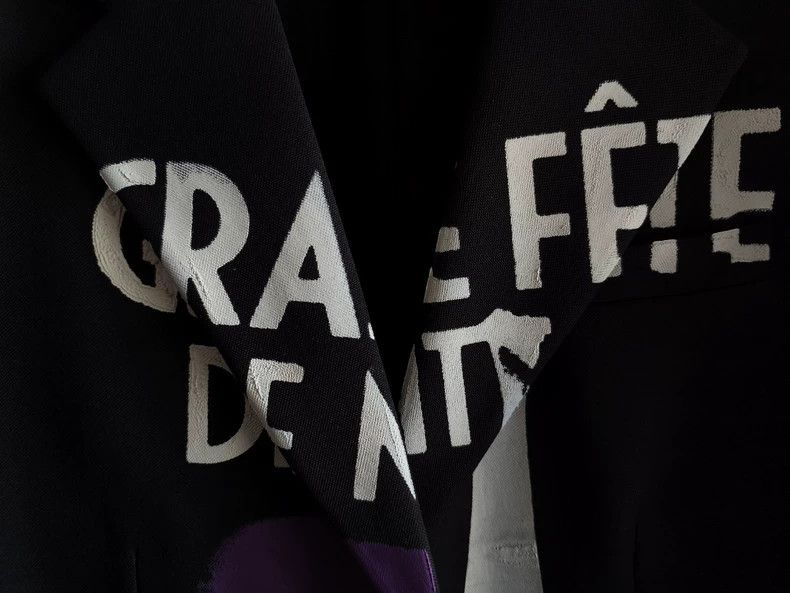 Raf Simons Raf simons 22aw Death silhouette suit Size 46R - 3 Thumbnail