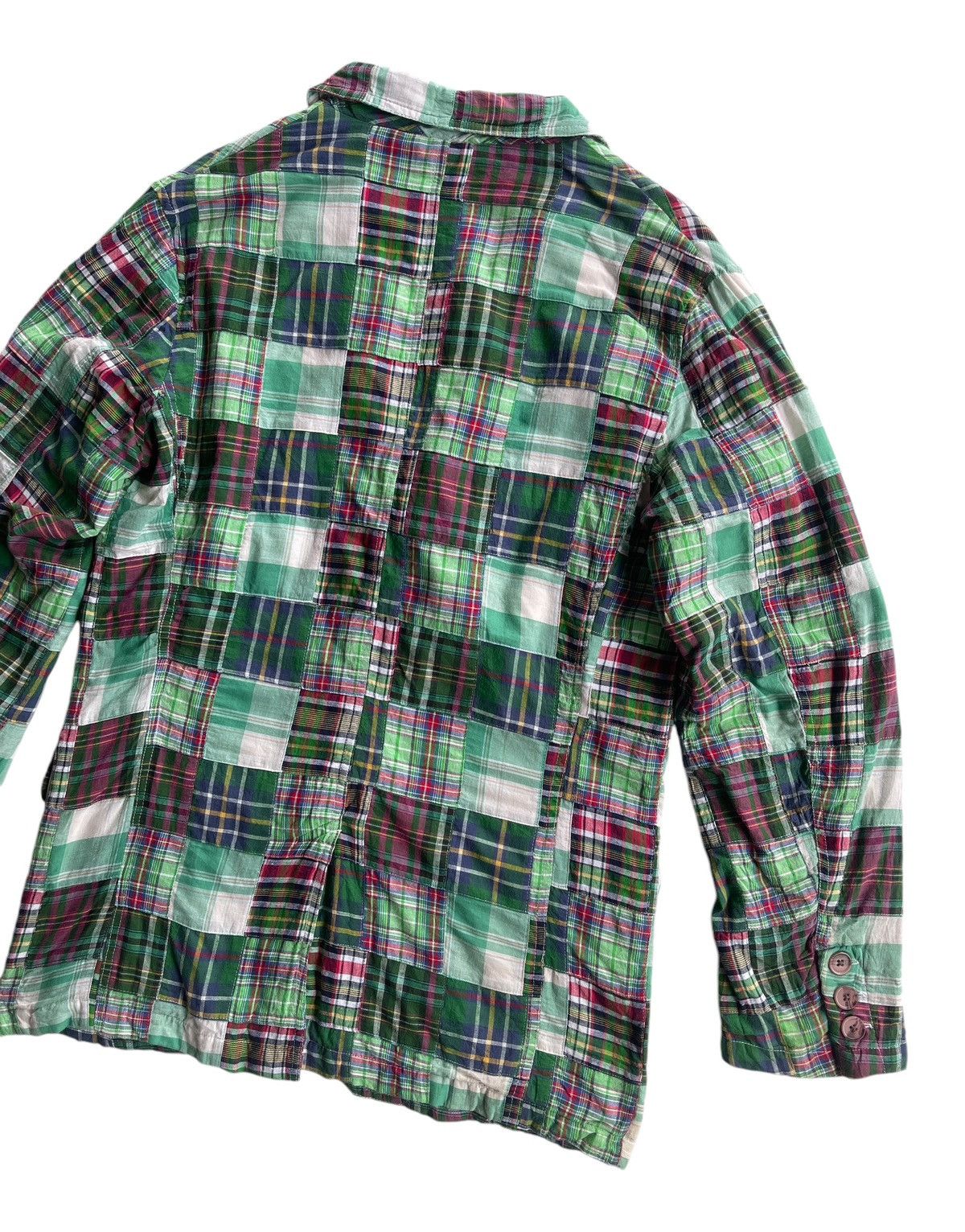 Japanese Brand Multicolor Green Tartan Patchwork Jacket coat Size US M / EU 48-50 / 2 - 9 Thumbnail