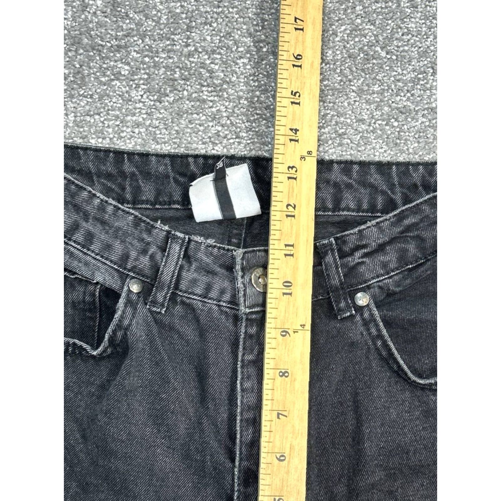 The Ragged Priest The Ragged Priest Jeans 28 Dark Gray Denim High Rise Straight Leg Womens Size 28" / US 6 / IT 42 - 6 Thumbnail