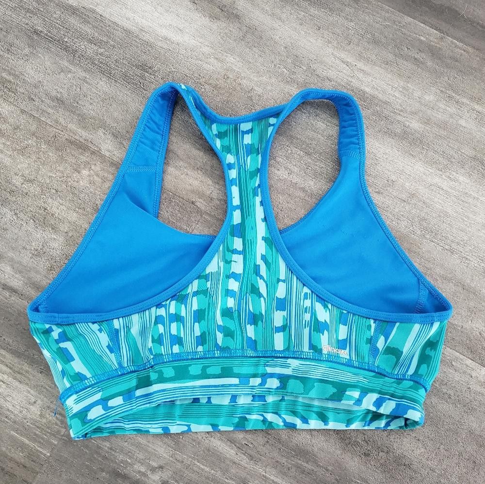 Adidas Blue Climalite Adidas TechFit Sport Bra Size ONE SIZE - 2 Thumbnail