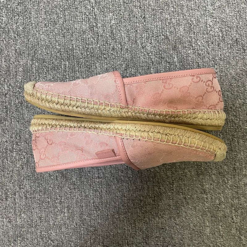 Gucci Gucci Pink GG Canvas Espadrilles Size US 5.5 / EU 38 - 4 Thumbnail