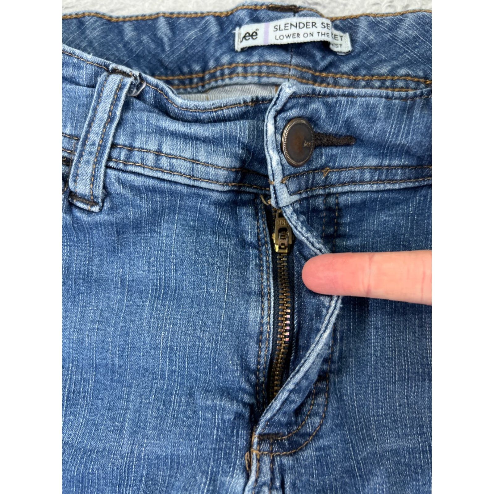 Lee Lee Jeans Women Boots Cut 26 Blue Denim Mid Rise 26x28 Regular Read Size 26" / US 2 / IT 38 - 5 Thumbnail