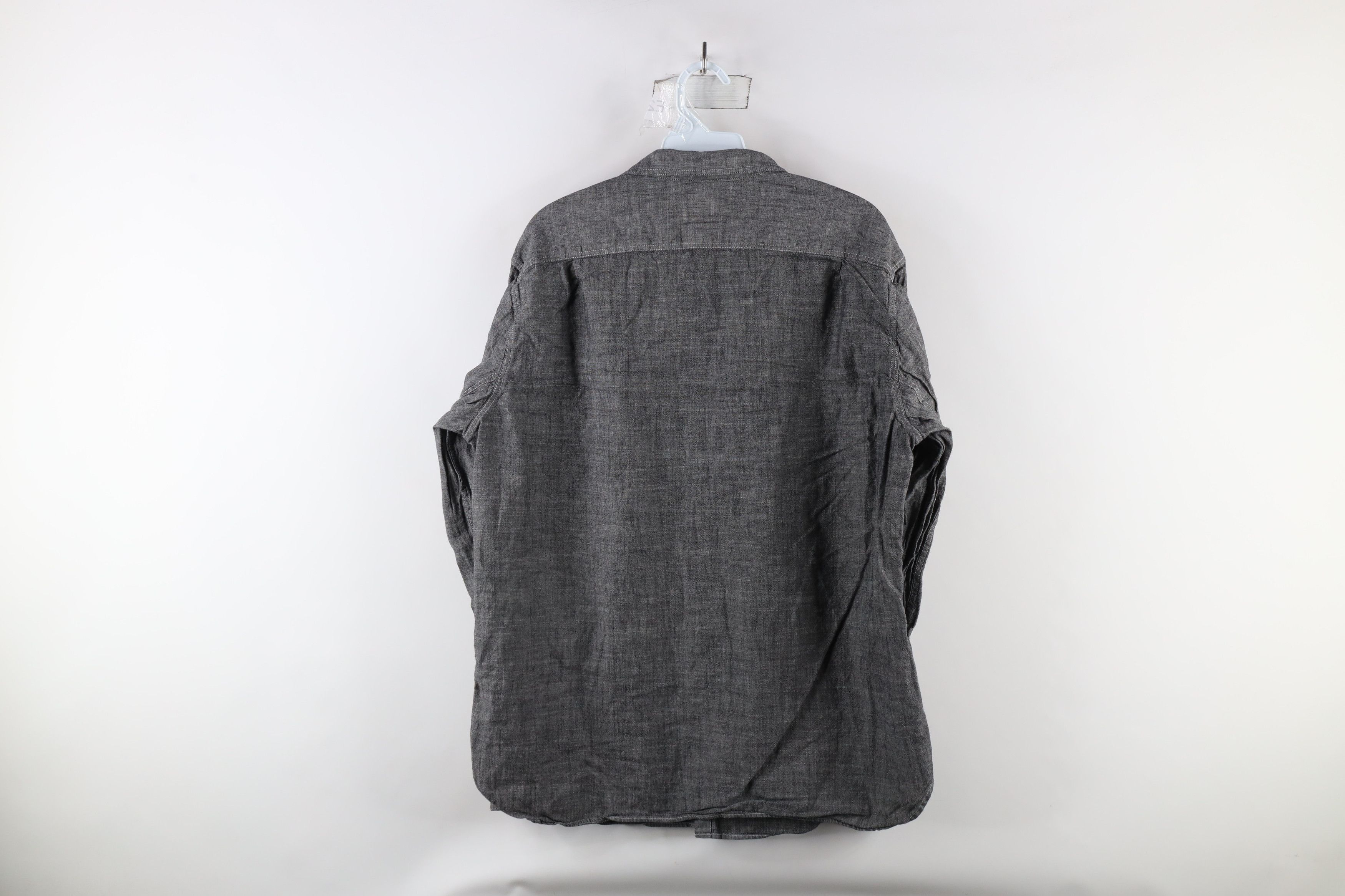 J.Crew × Vintage J Crew Collared Long Sleeve Button Shirt Gray Cotton Size US L / EU 52-54 / 3 - 8 Thumbnail